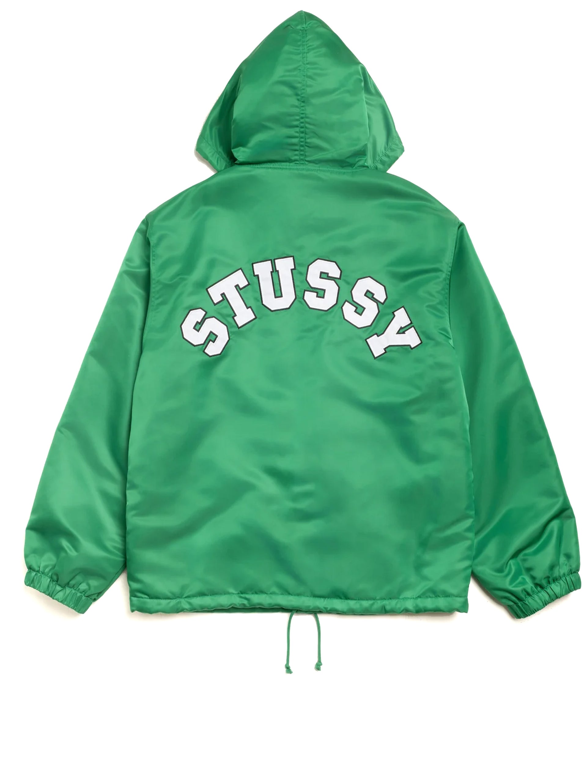 STÜSSY Hooded Coaches Jacket GREEN