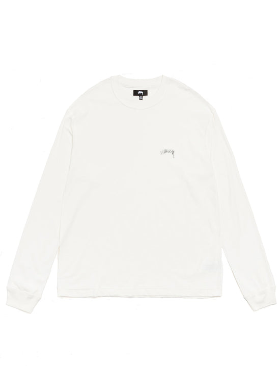 STÜSSY Lazy LS Tee Vintage White