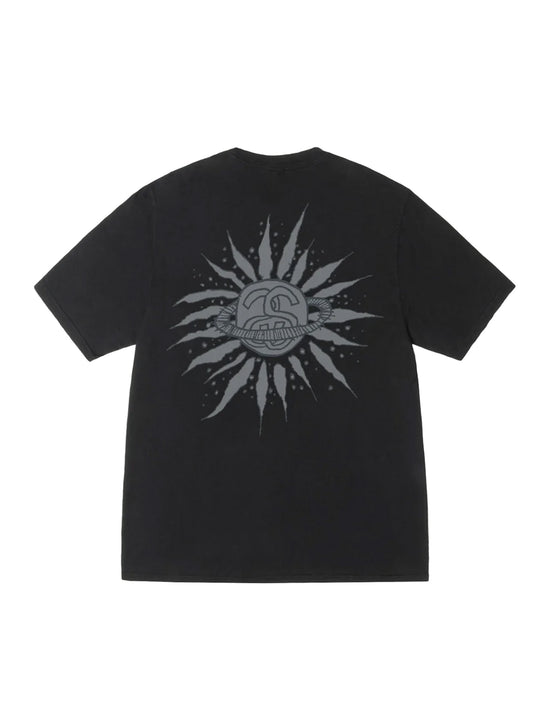 STÜSSY Look Beyond Pig. Dyed Tee BLACK