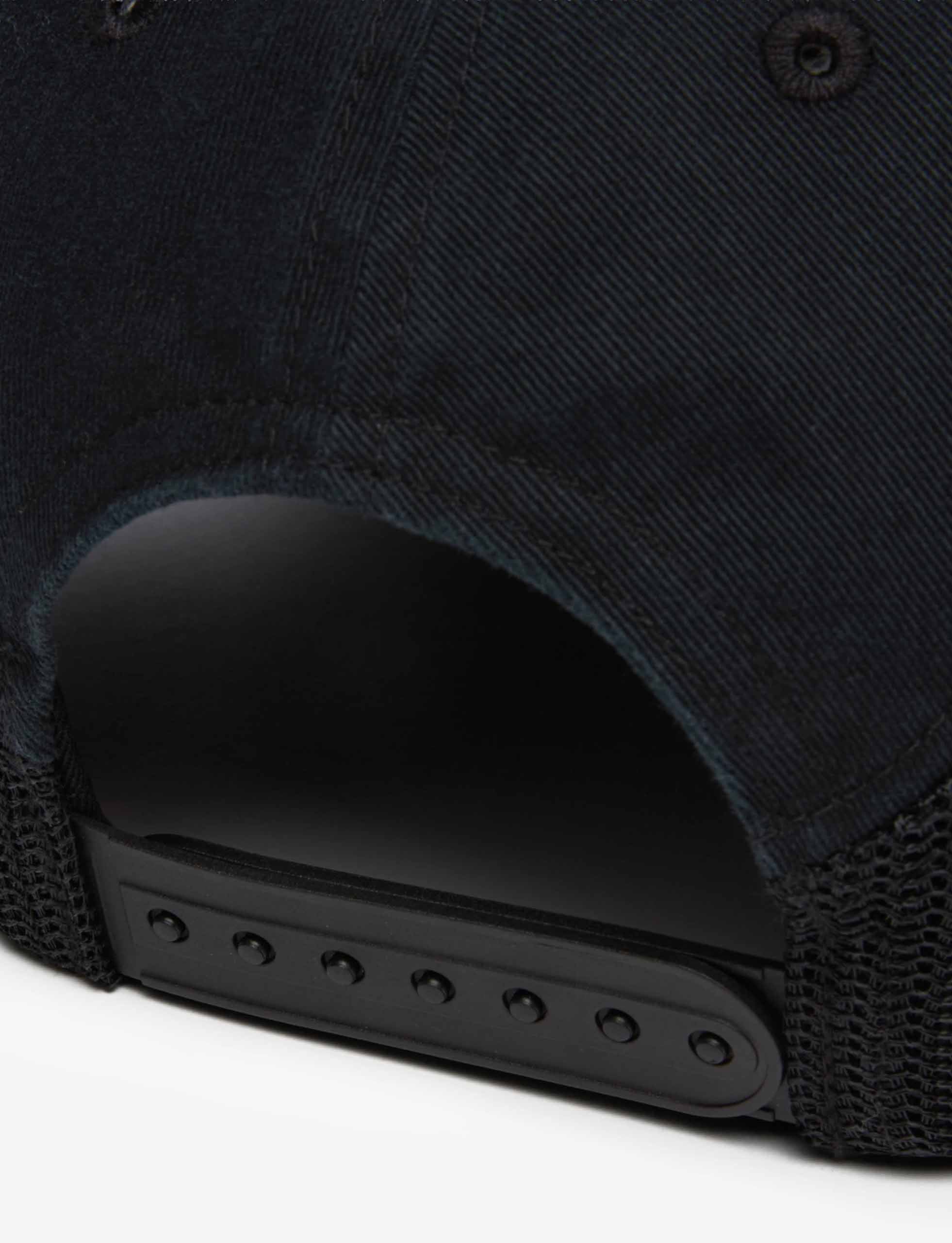 STÜSSY Lp Service Mesh Strapback Cap BLACK - minishopmadrid