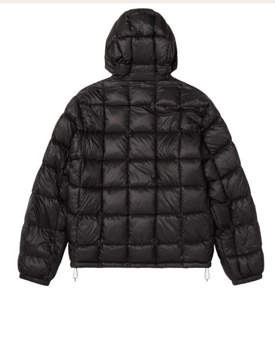 STÜSSY MIDWEIGHT HOODED PUFFER BLACK