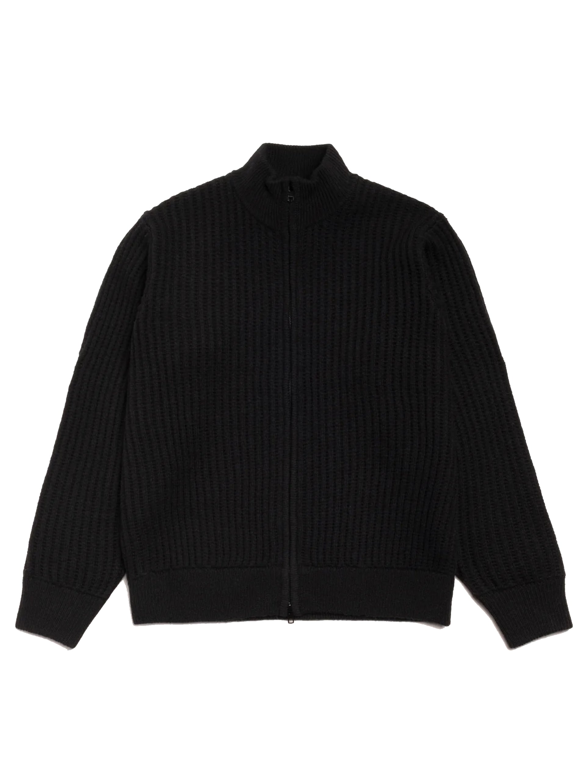 STÜSSY Military Patch Zip Sweater Black