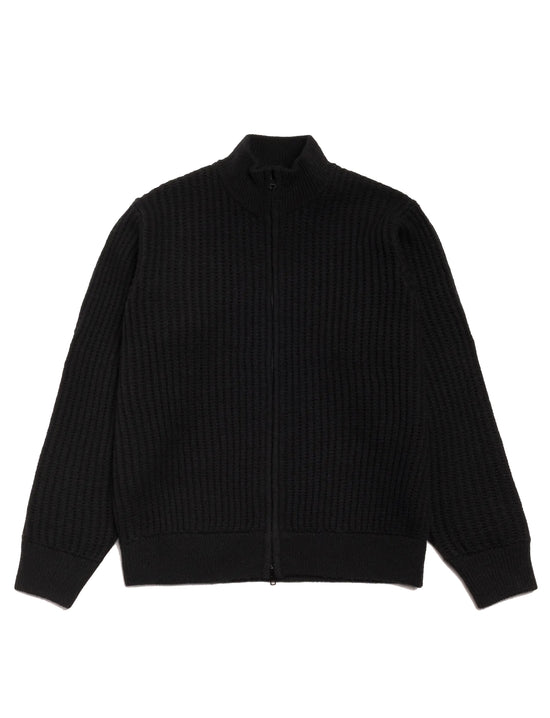 STÜSSY Military Patch Zip Sweater Black