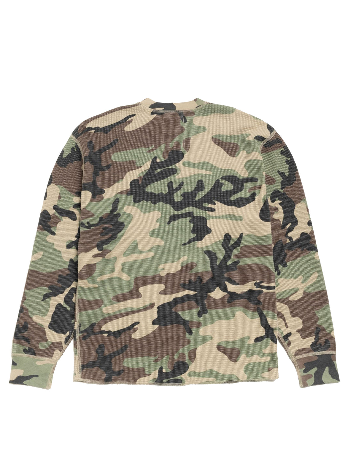 STÜSSY PIGMENT DYED LS THERMAL CAMO