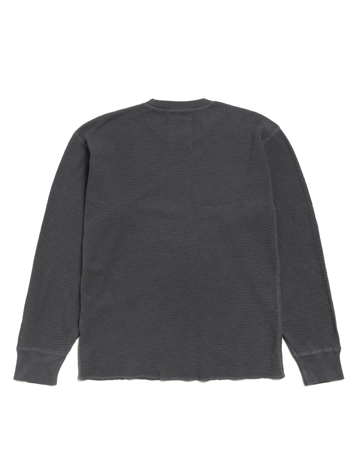 STÜSSY PIGMENT DYED LS THERMAL FADEDE BLACK