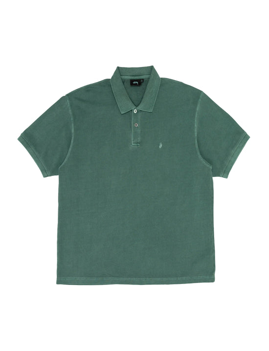 STÜSSY Pig. Dyed Pique Polo GREEN