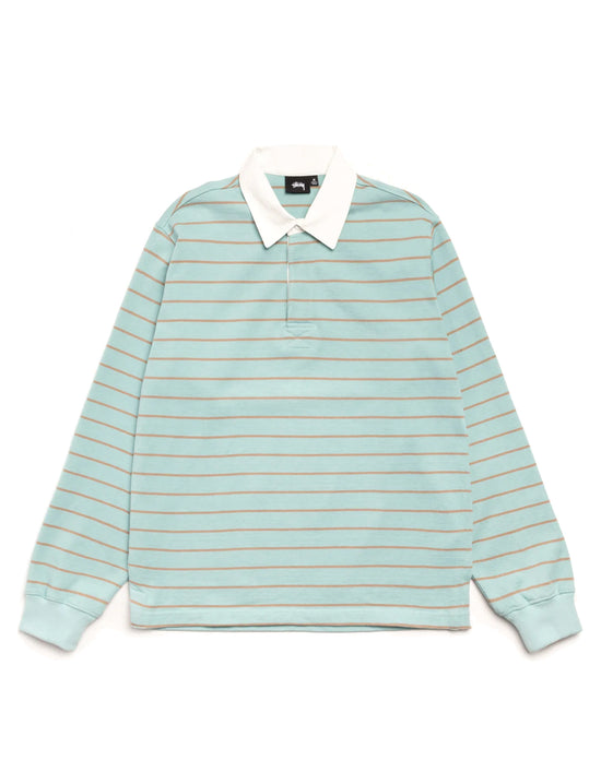 STÜSSY Pin Striped Rugby BLUE