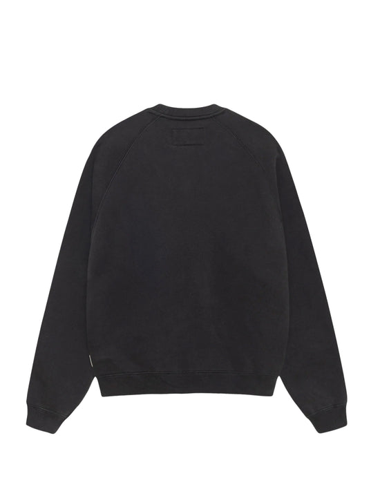 STÜSSY RELAXED CREW WASHED BLACK
