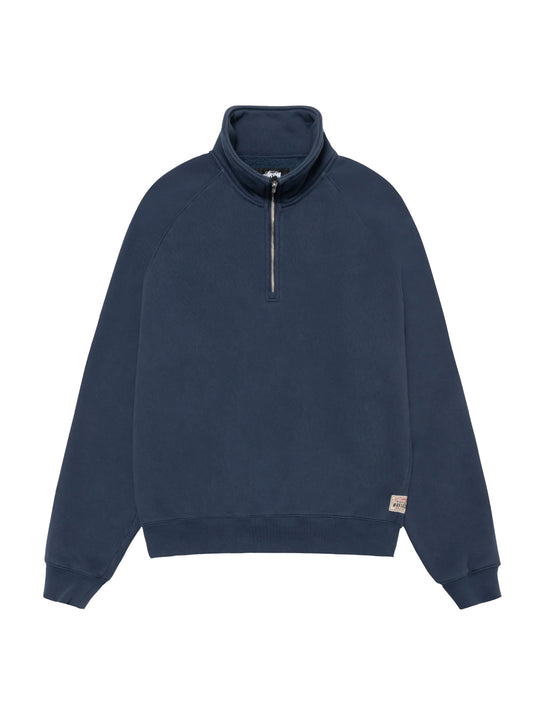 STÜSSY RELAXED HALF ZIP NAVY