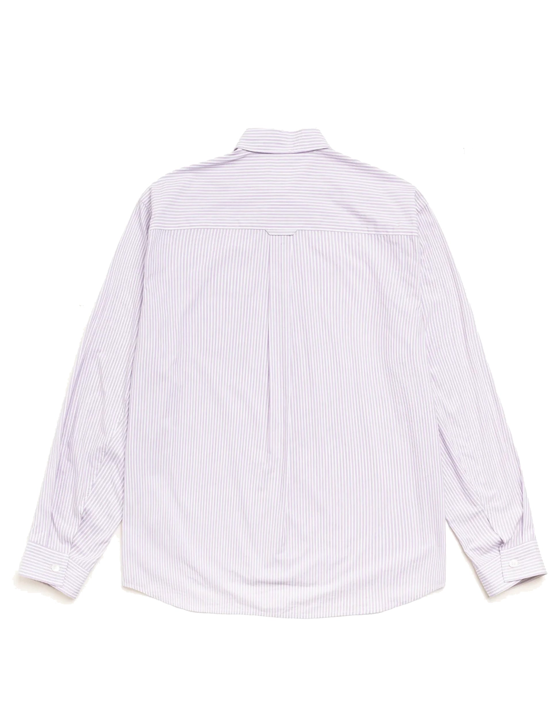 STÜSSY Standard LS Shirt PURPLE STRIPE
