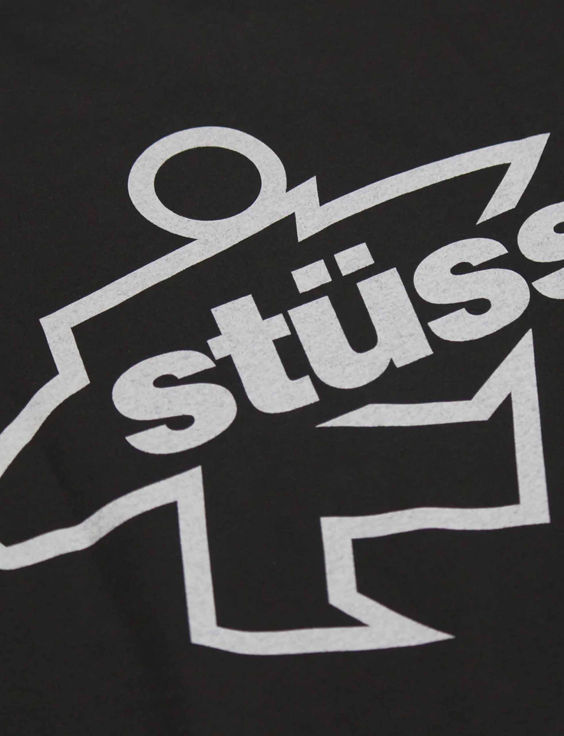 STÜSSY Surf Size Pig. Dyed Tee FADED BLACK