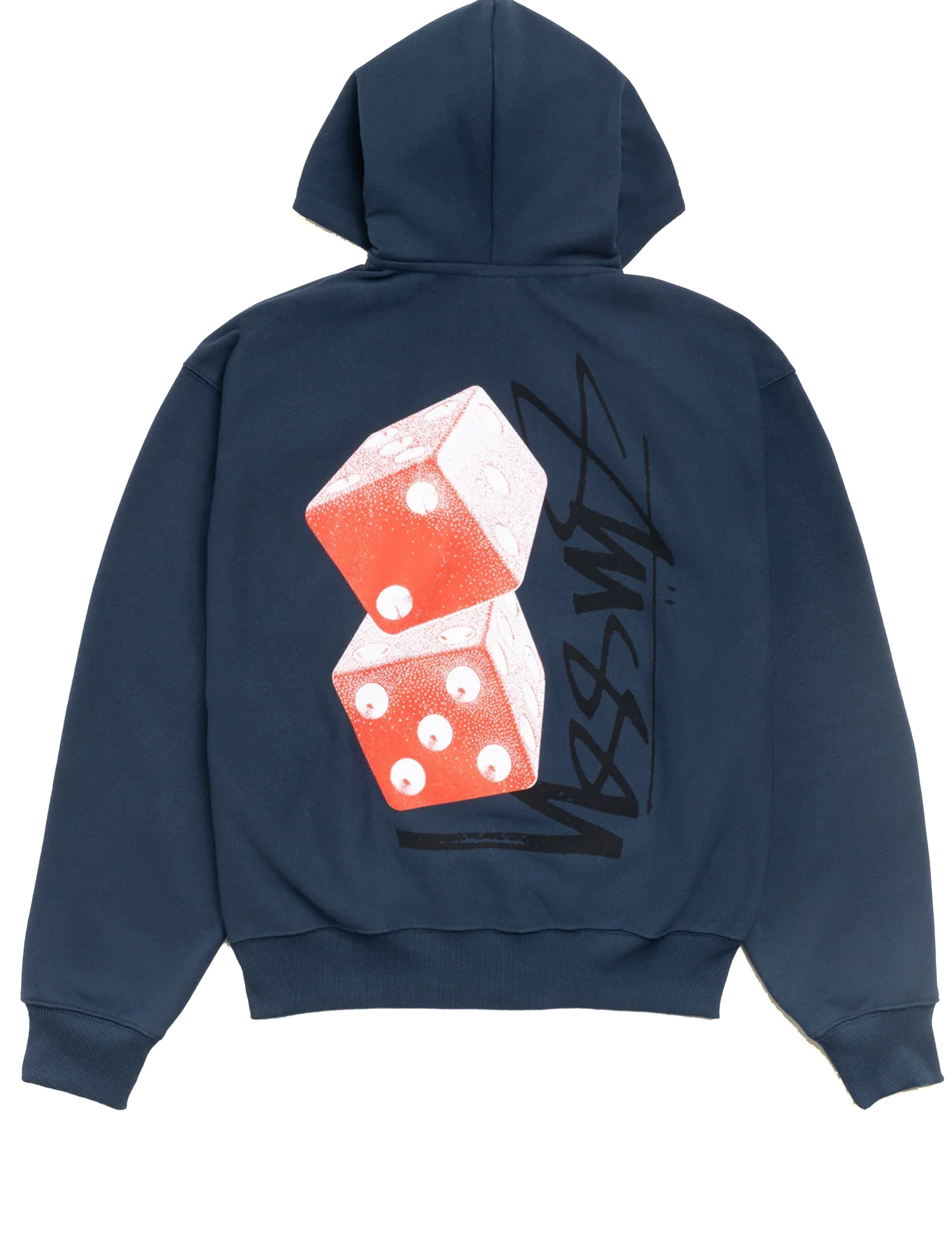 STÜSSY Tall Dice Zip Hood NAVY