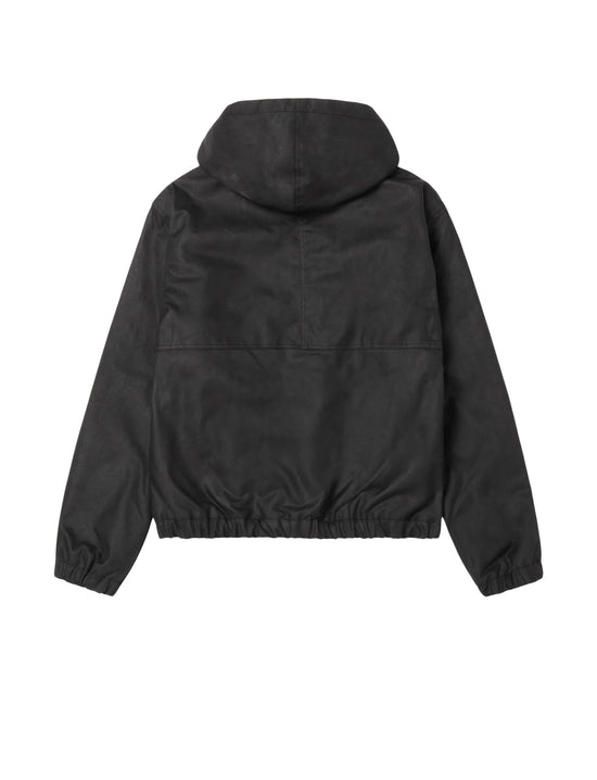 STÜSSY WAXED COTTON WORK JACKET BLACK
