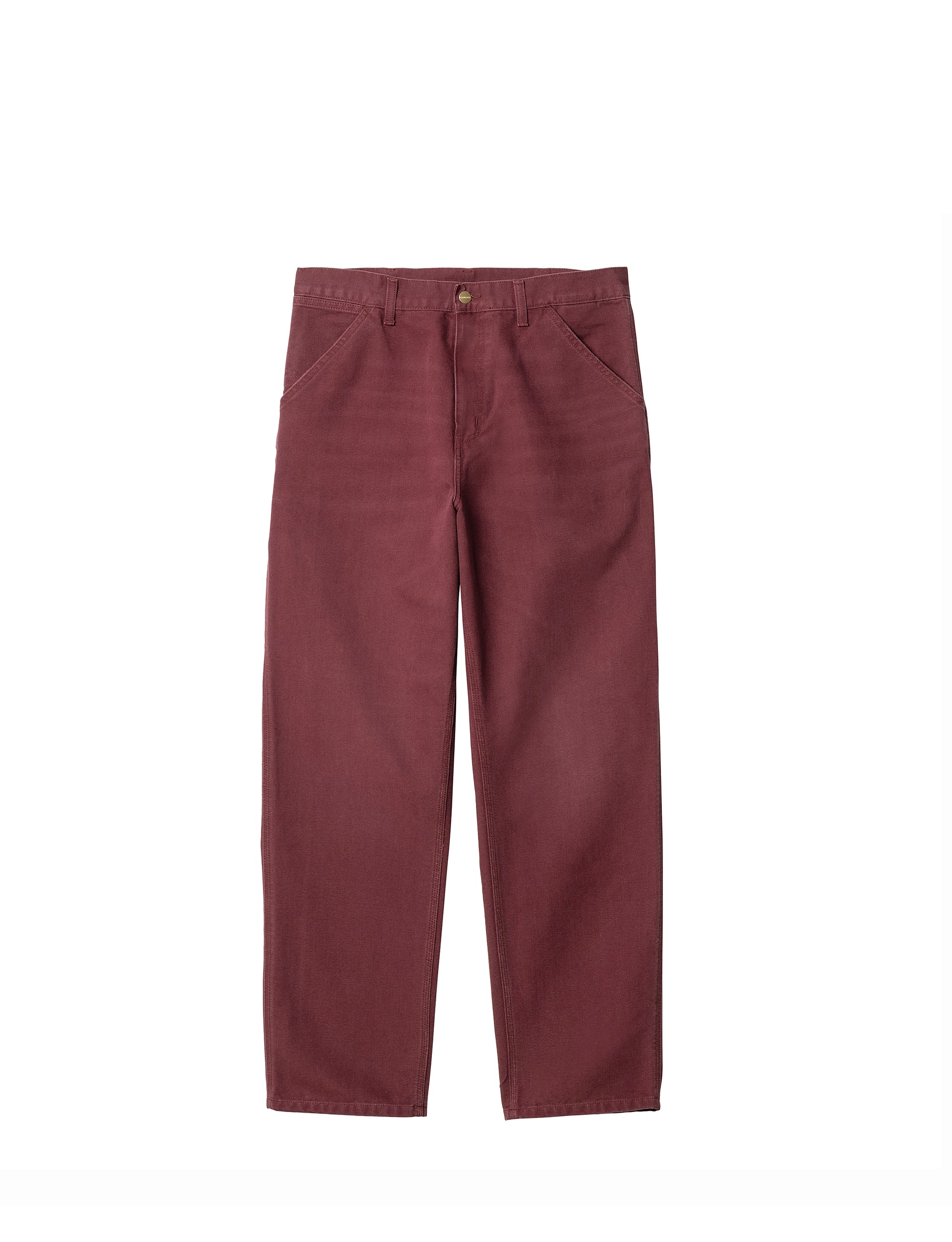 CARHARTT WIP Single Knee Pant Malbec, aged canvas