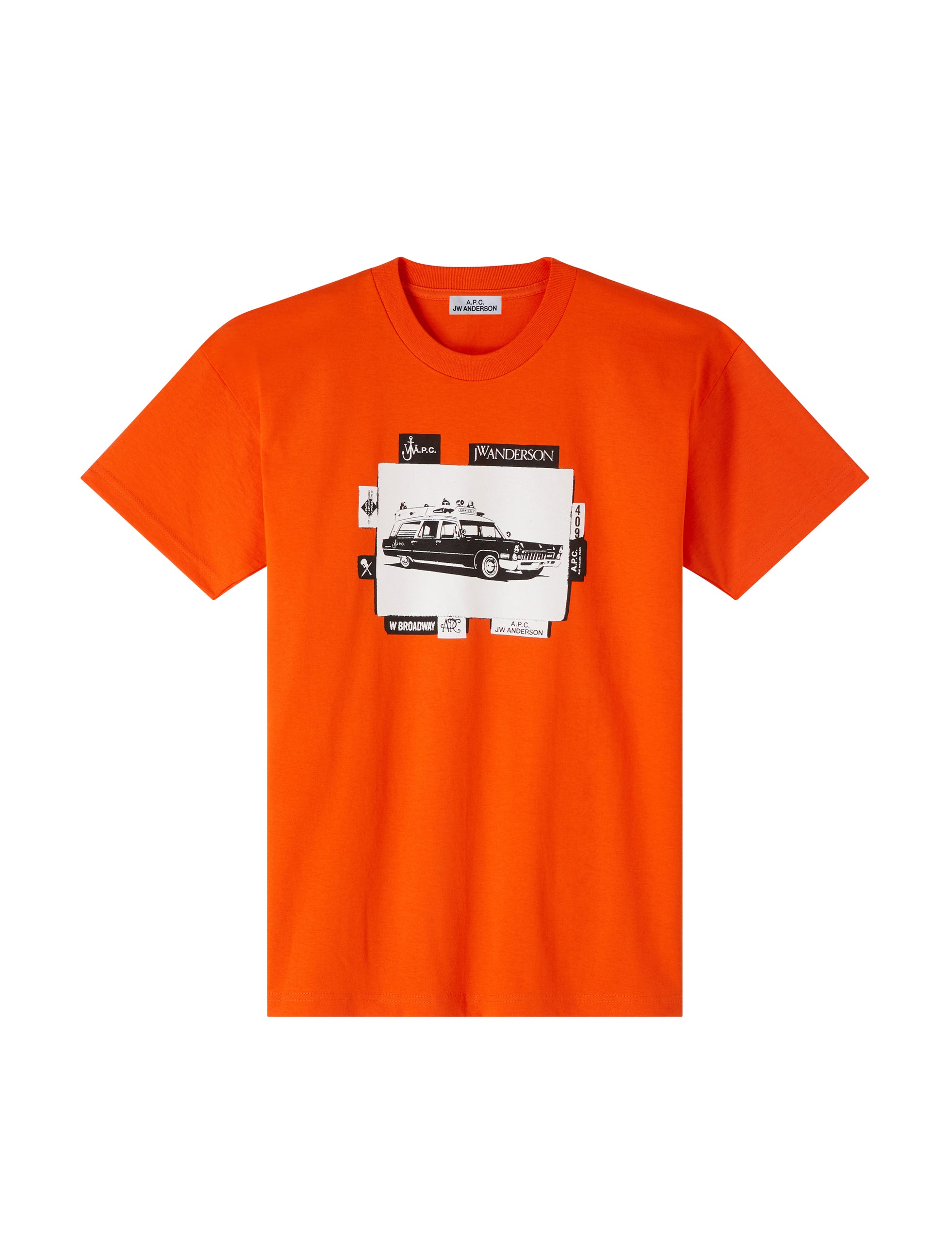 A.P.C. X JW ANDERSON T-SHIRT JO B. ORANGE - minishopmadrid
