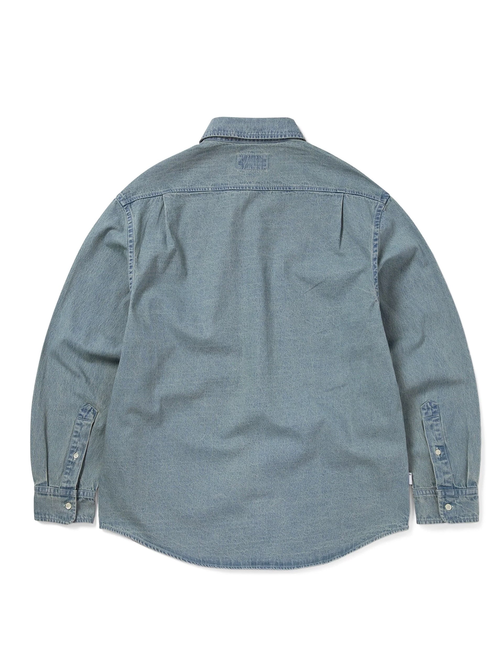 THISISNEVERTHAT Washed Denim Shirt BLUE