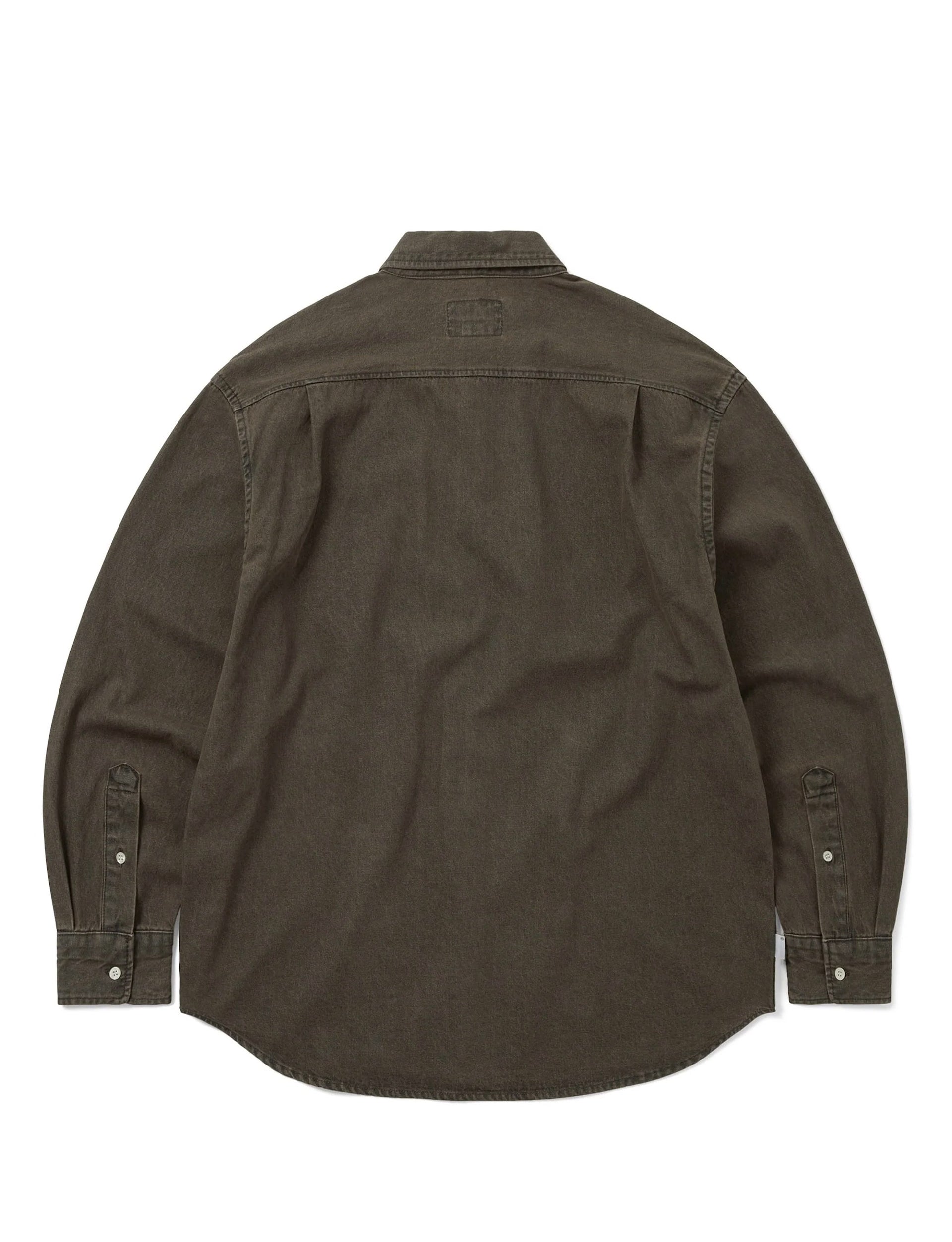 THISISNEVERTHAT Washed Denim Shirt BROWN