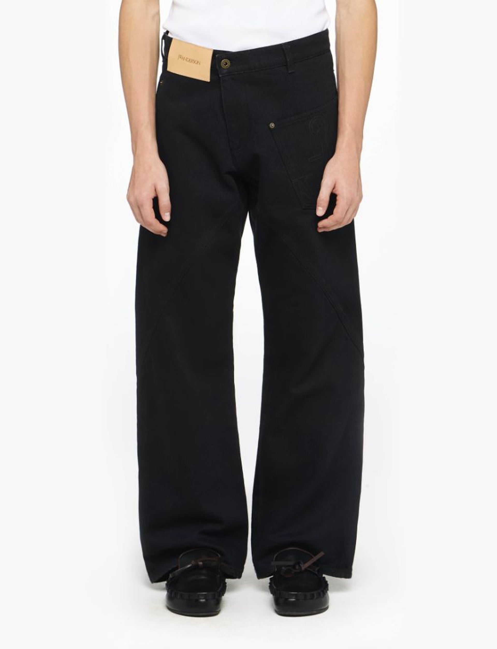 JW ANDERSON TWISTED WORKWEAR JEANS BLACK