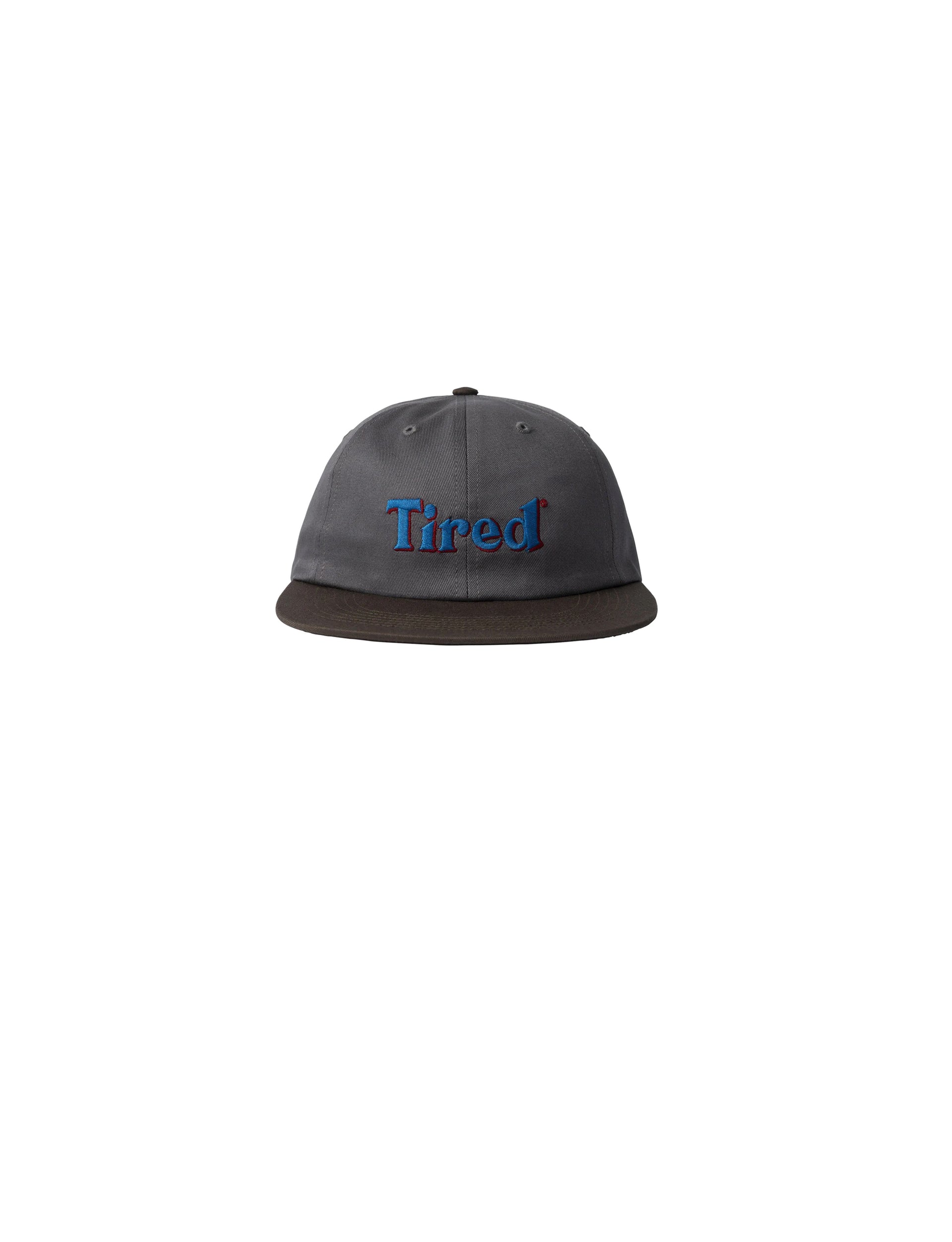 TIRED TIRED TWO TONE LOGO CAP GREY/ BROWN