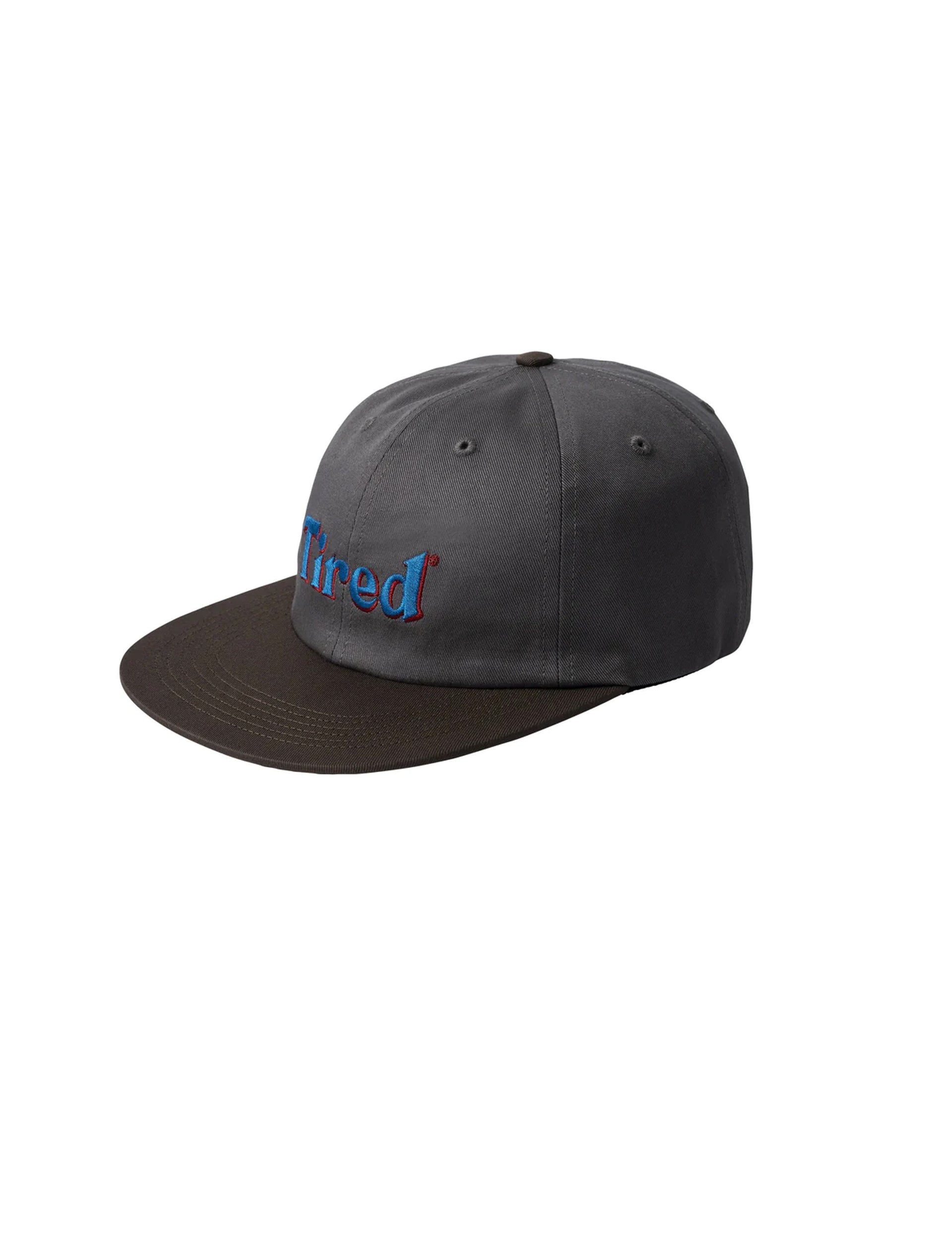 TIRED TIRED TWO TONE LOGO CAP GREY/ BROWN