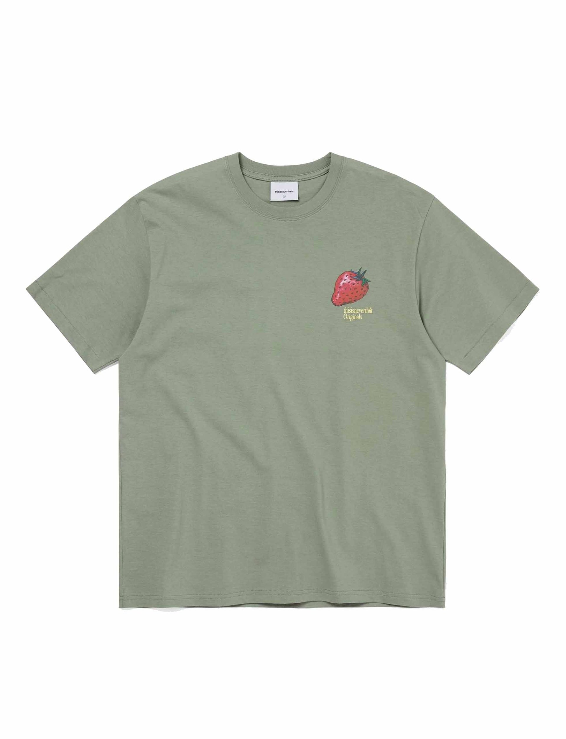 THISISNEVERTHAT  Strawberry Tee LIGHT OLIVE