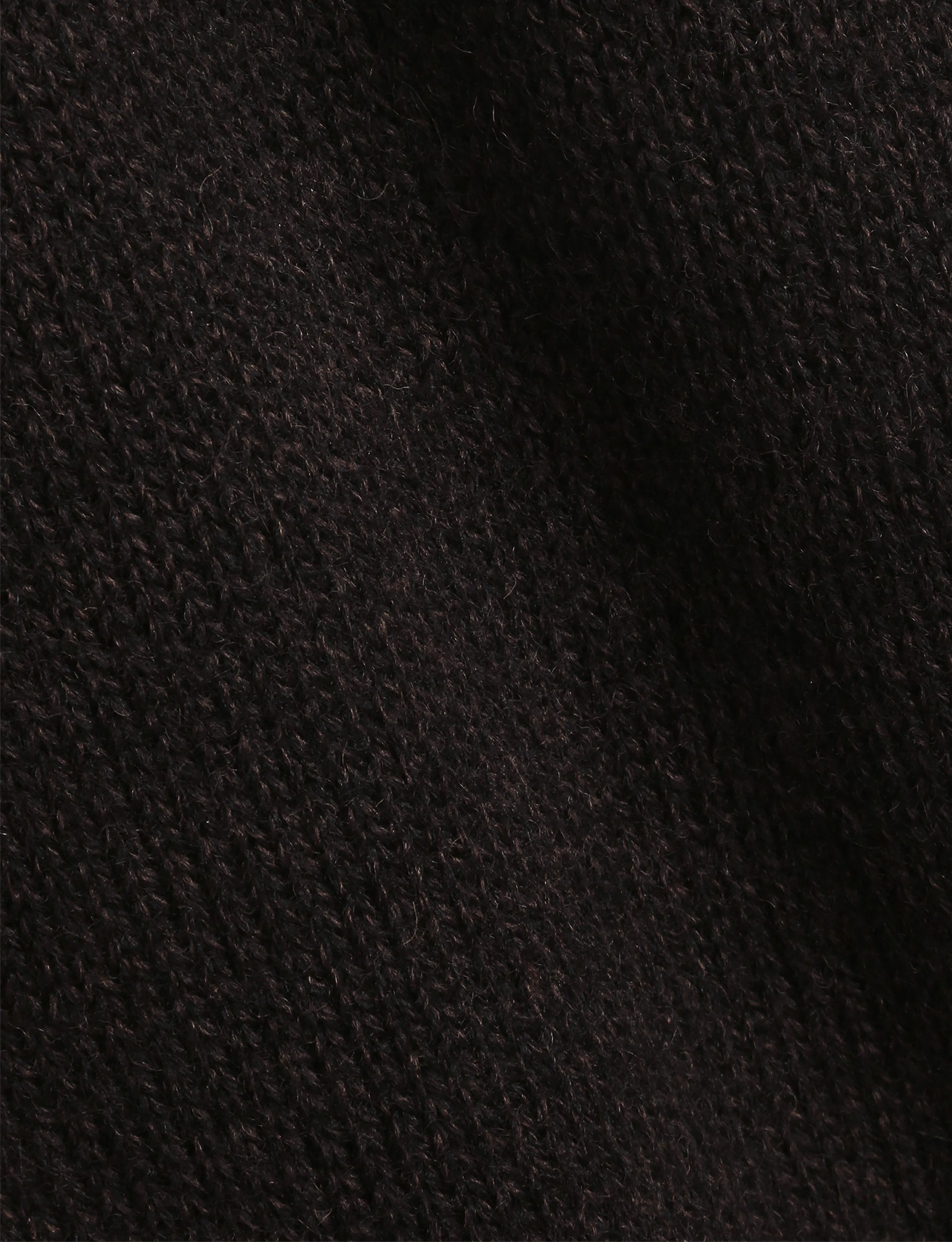 YOUMUSTCREATE RUNAWAY NECK KNIT SWEATER DARK BROWN