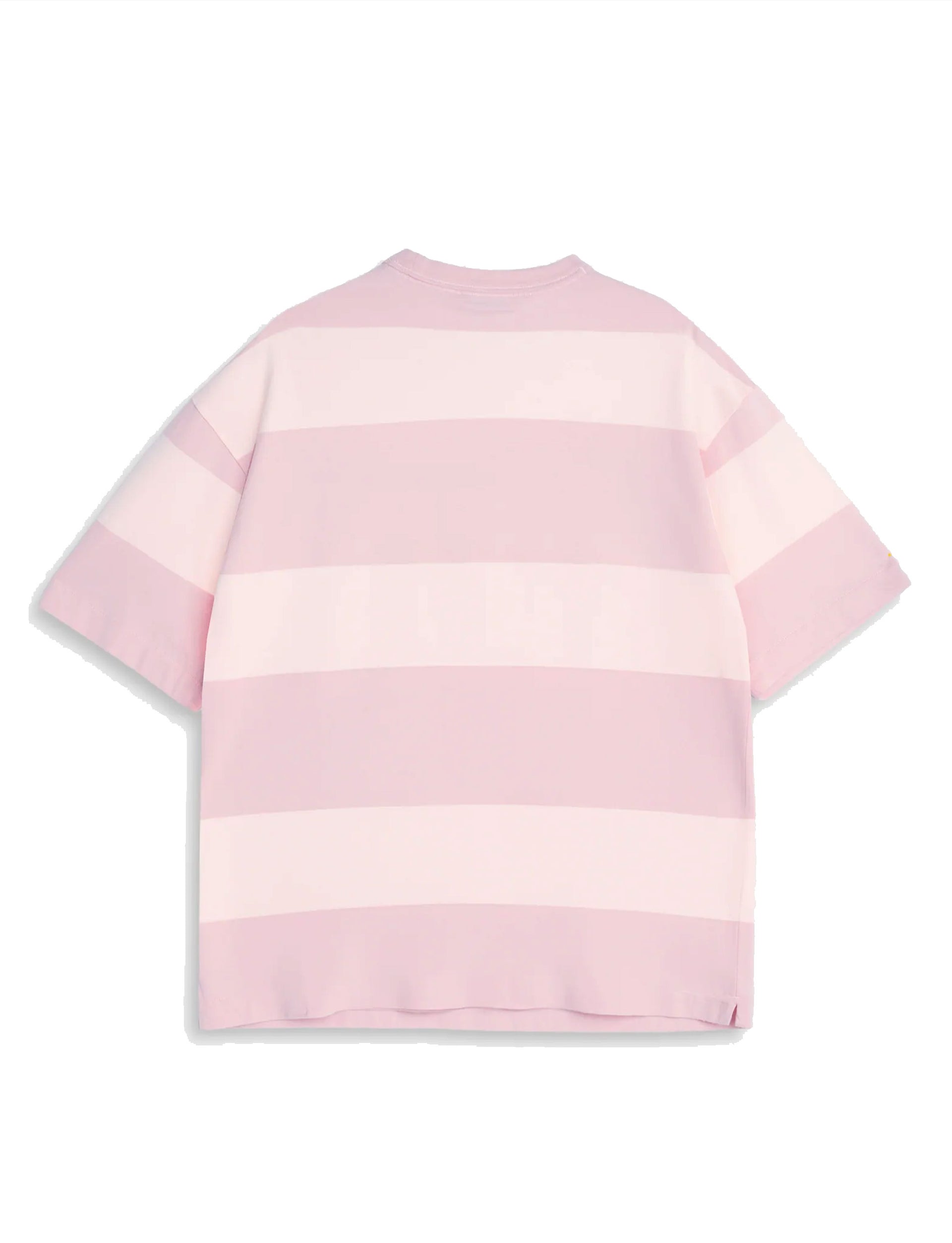 YOUMUSTCREATE TRIPLE WIDE STRIPE T SHIRT PINK MULTI