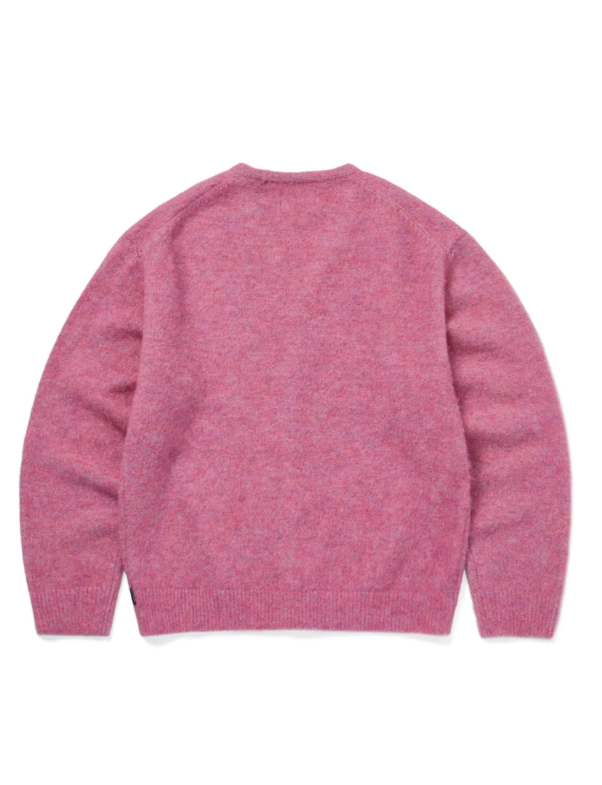 thisisneverthat Hairy Knit Cardigan Pink