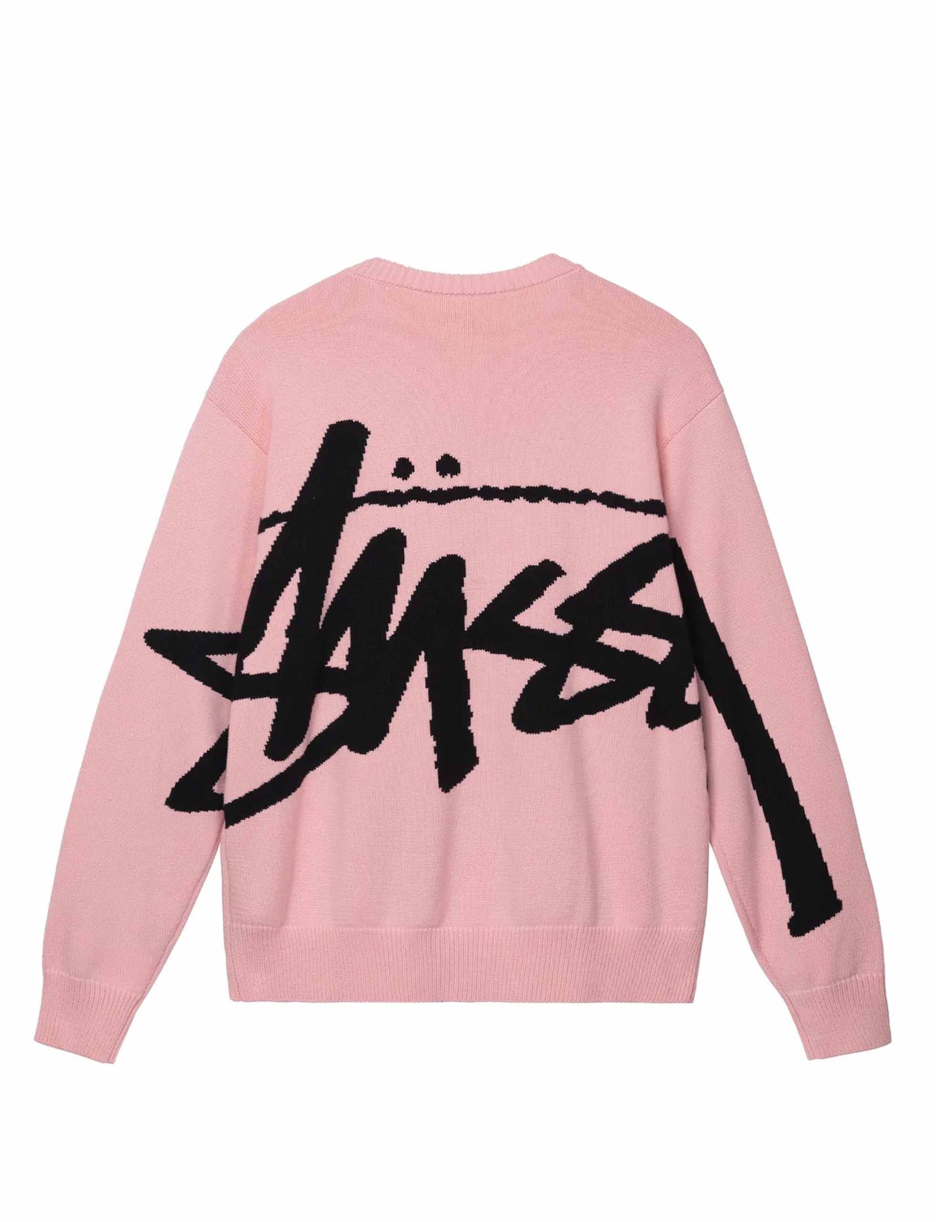 STÜSSY Stock Sweater pink