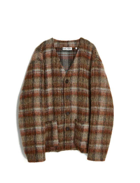 OUR LEGACY CARDIGAN Ament Check Mohair