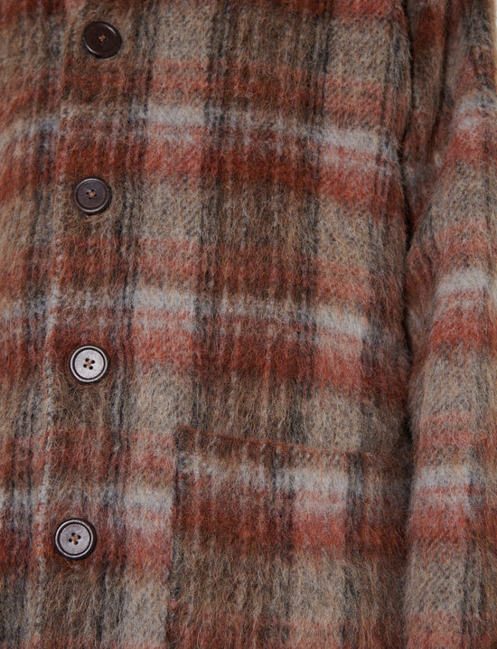 OUR LEGACY CARDIGAN Ament Check Mohair