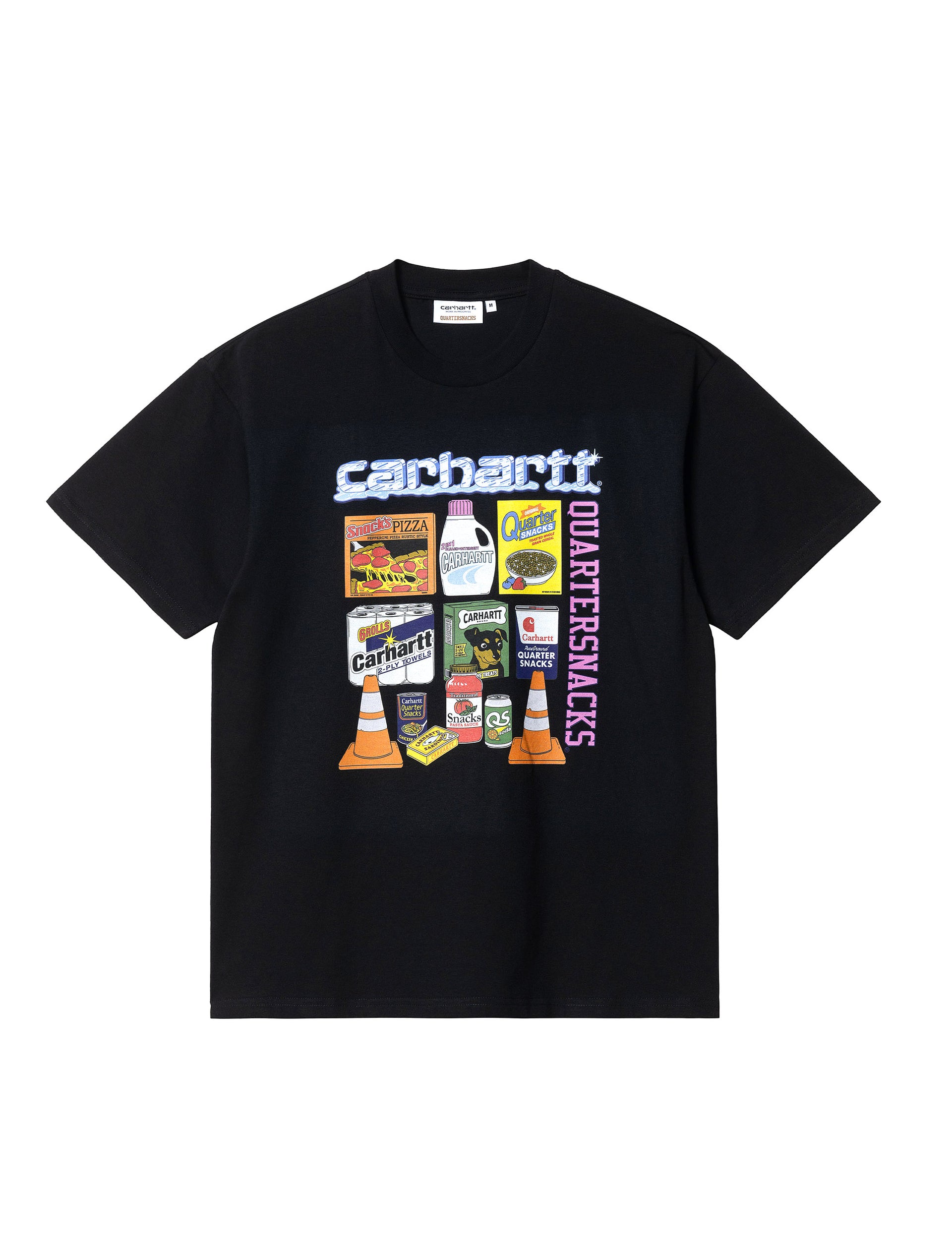 CARHARTT WIP Quartersnacks S/S Graphic T-Shirt BLACK