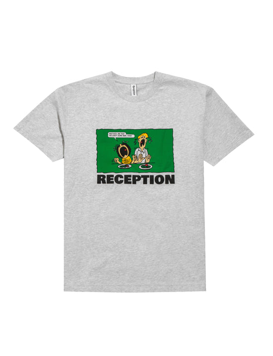 RECEPTION CLOTHING SS TEE BOO COTTON SINGLE JERSEY GREY