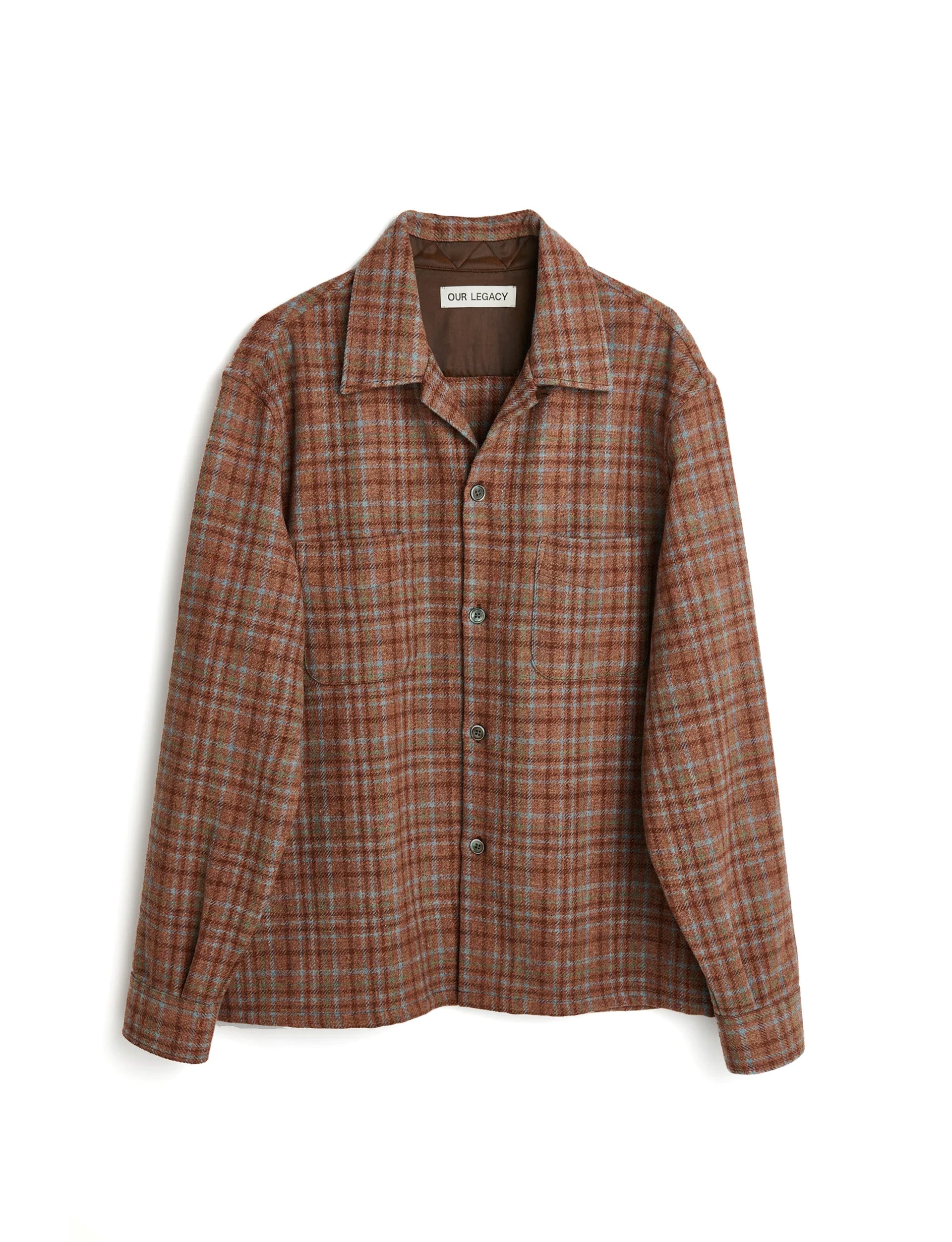 OUR LEGACY HEUSEN SHIRT Rust Check Country Wool
