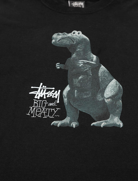 STÜSSY BIG & MEATY PIG. DYED TEE BLACK