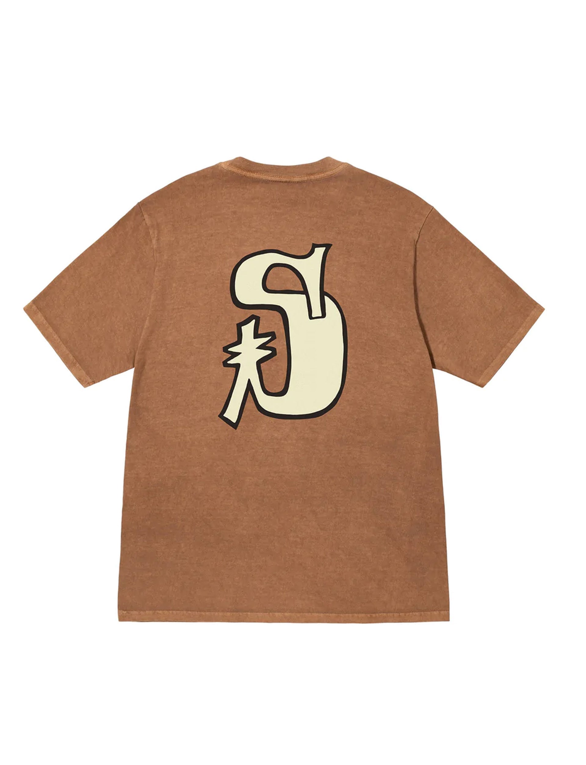 STÜSSY Solo S Pig. Dyed Tee ALMOND