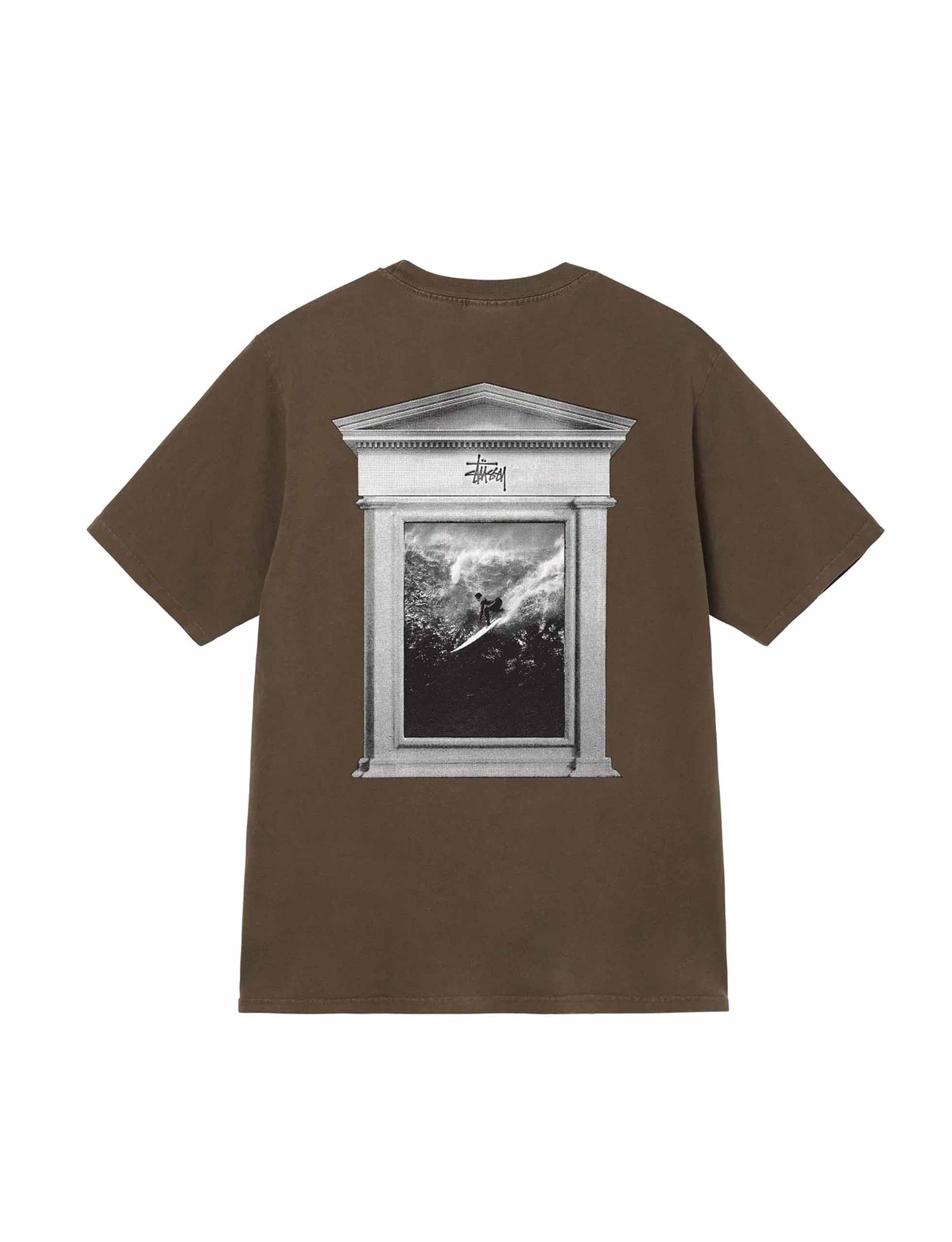 STÜSSY Surf Tomb Pig. Dyed Tee COFFEE