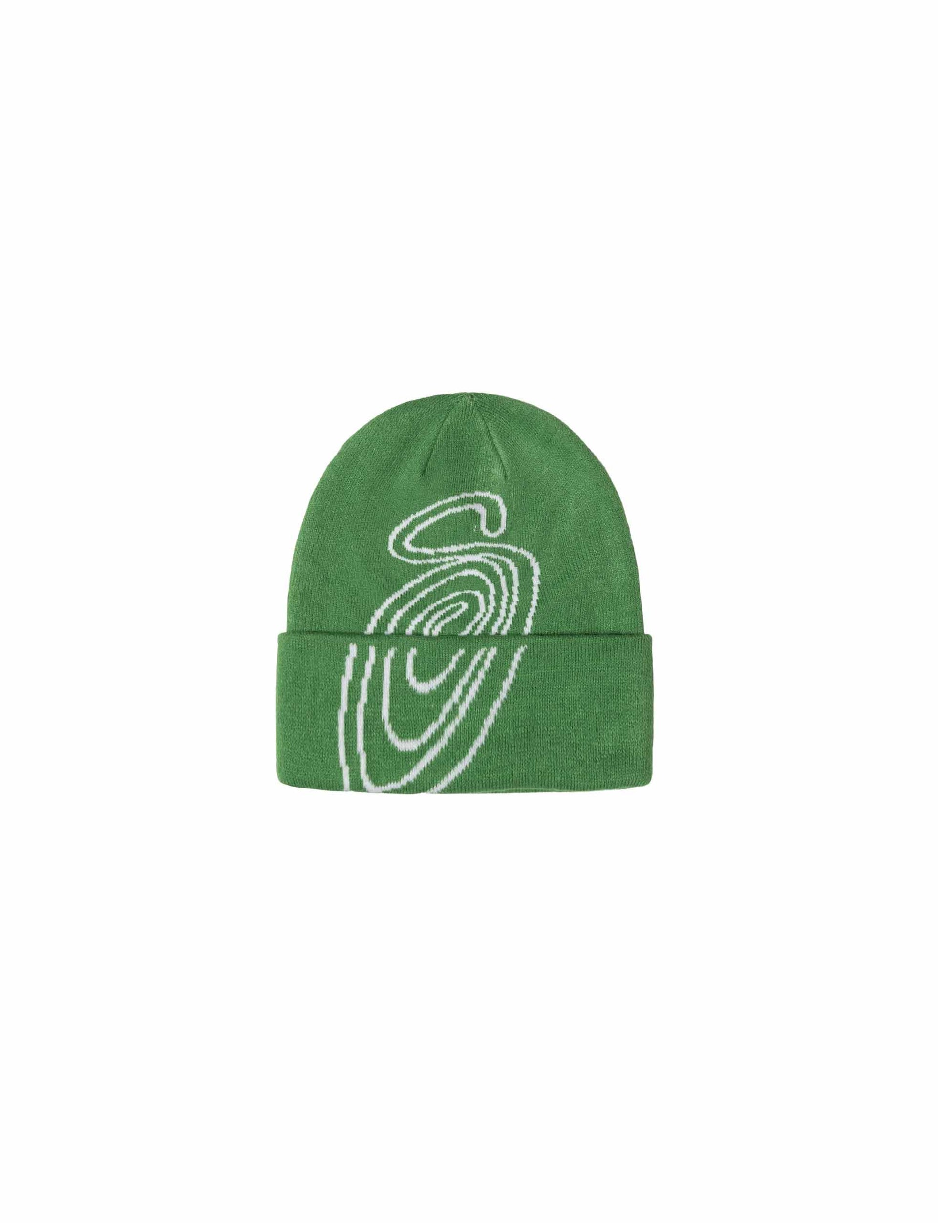 STÜSSY Swirl S Cuff Beanie olive