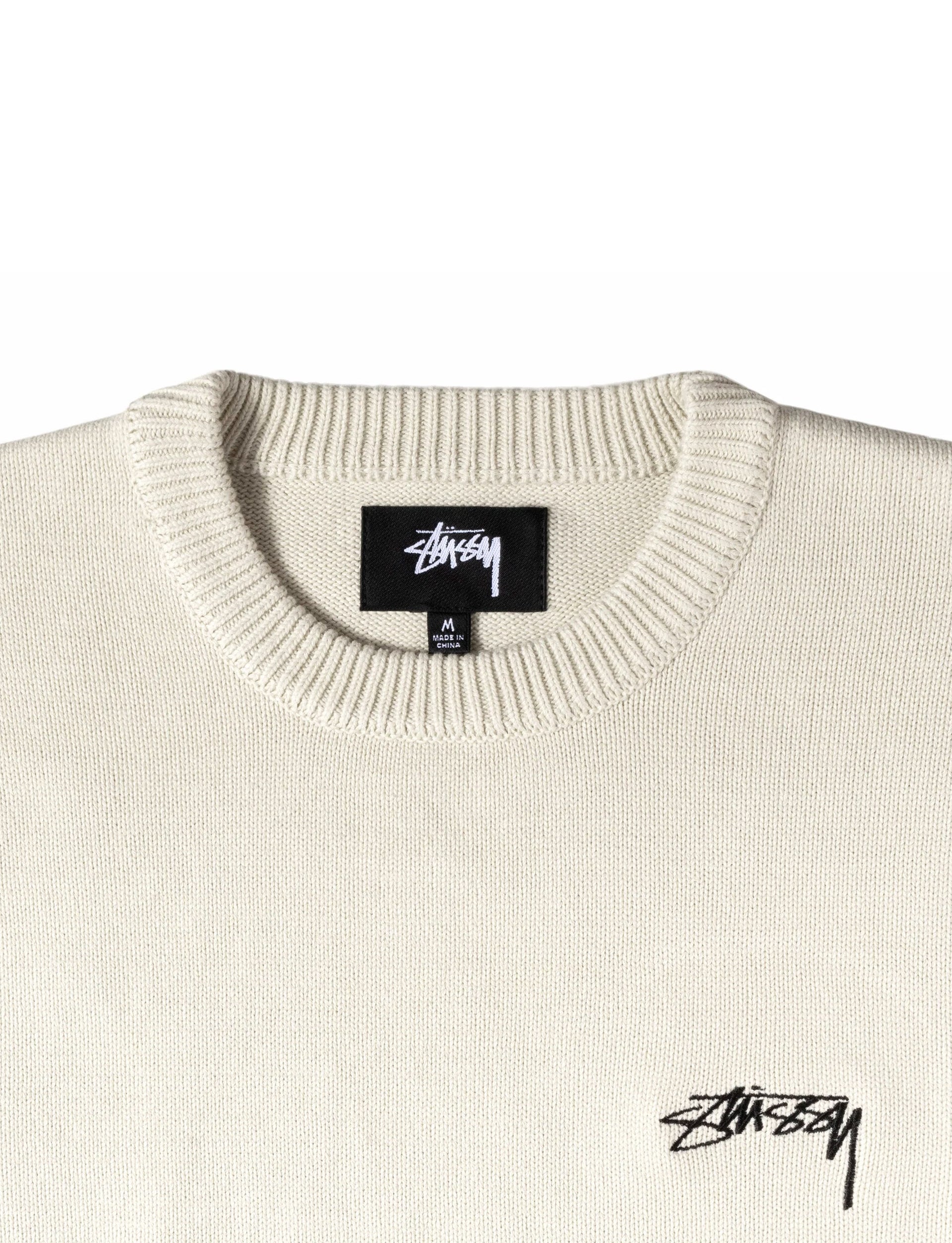 STÜSSY CARE LABEL SWEATER NATURAL