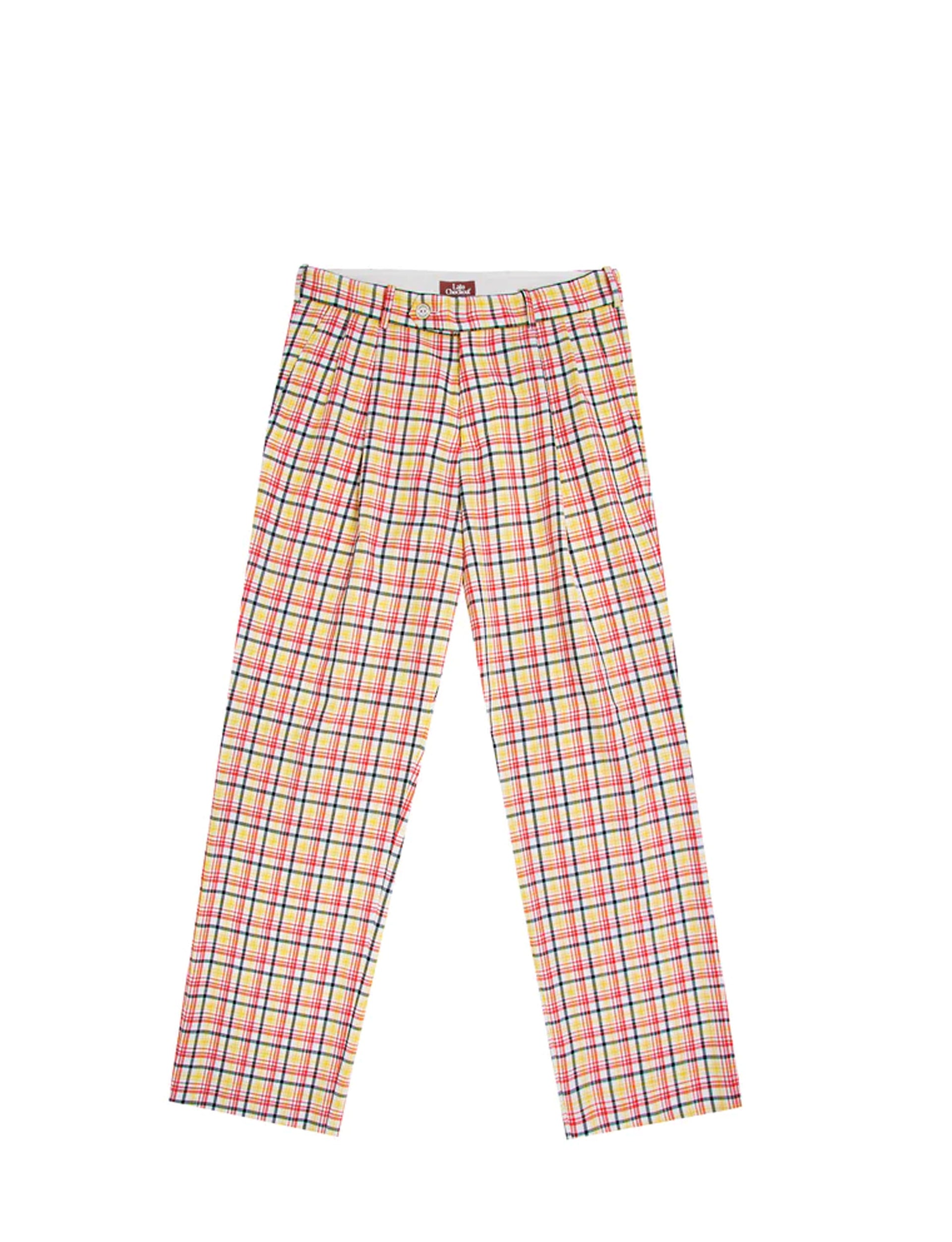 LATE CHECKOUT Checkered Trousers
