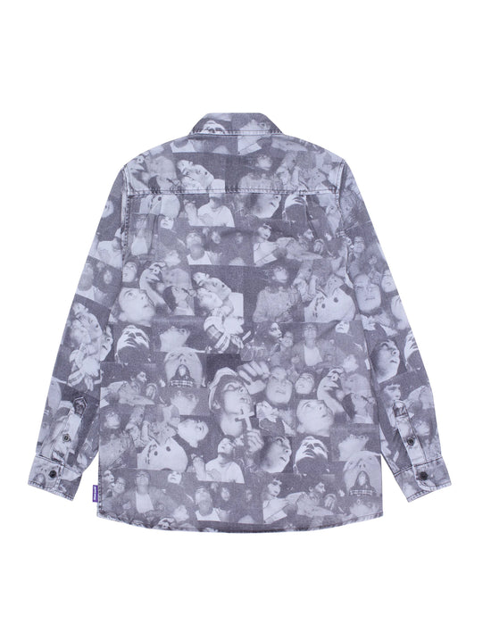 FUCKING AWESOME PRAYING KIDS L/S TWILL SHIRT AOP