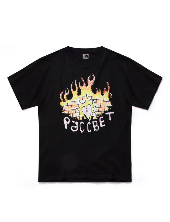 RASSVET FIREWALL TSHIRT KNIT BLACK