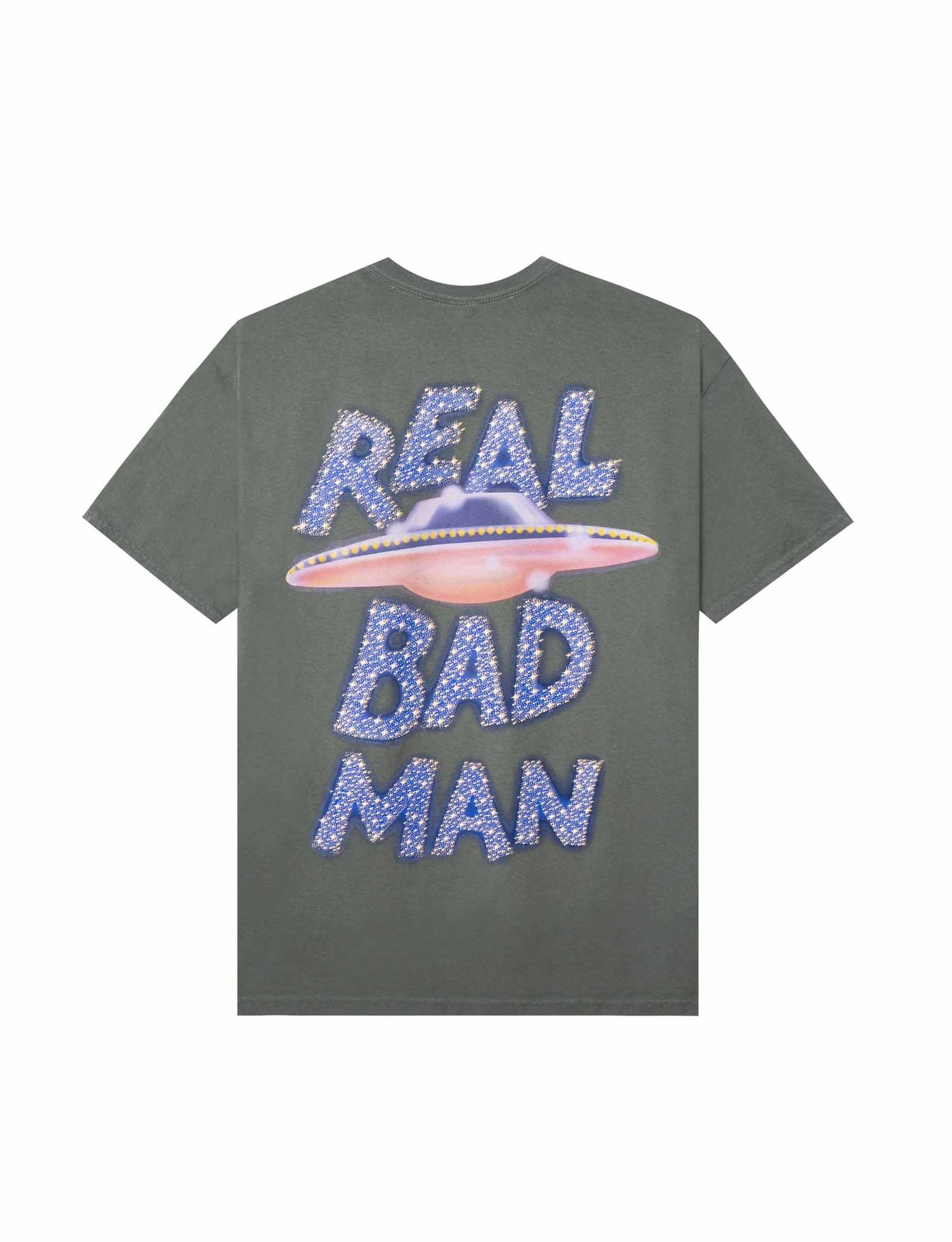 REAL BAD MAN SAUCER CULT S/S TEE SURPLUS GREEN
