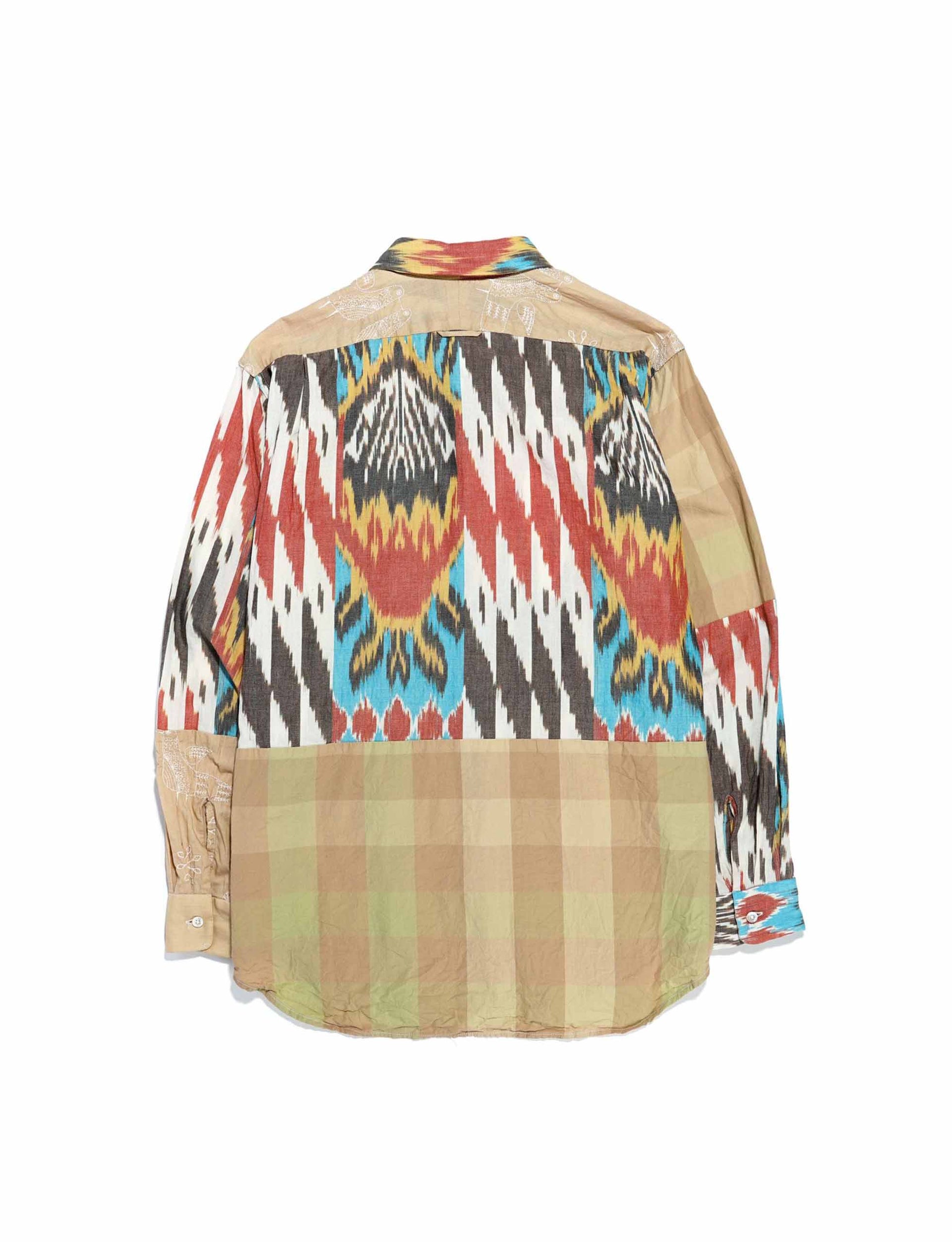 ENGINEERED GARMENTS Combo Short Collar Shirt Multi