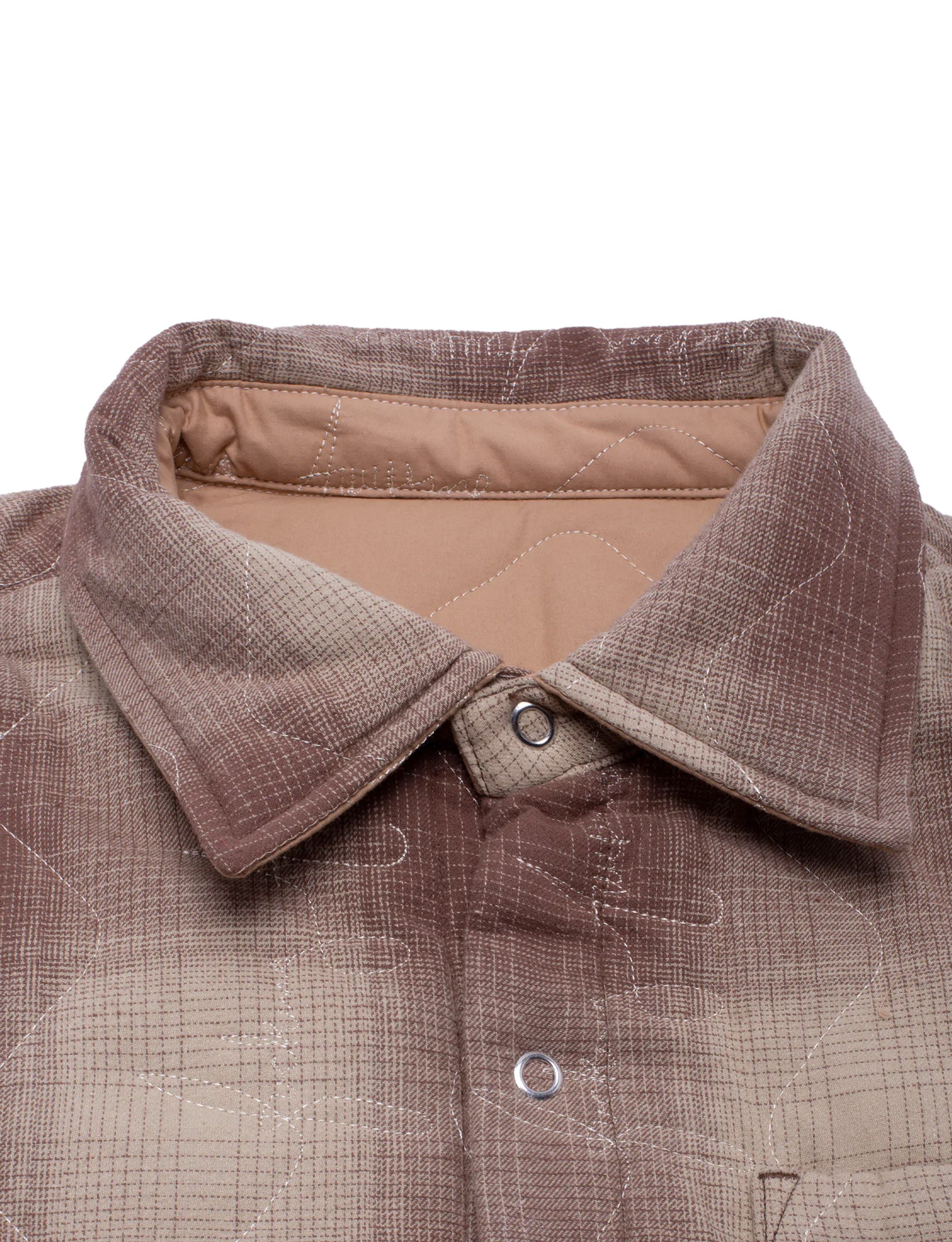 FUCKING AWESOME LIGHTWEIGHT REVERSIBLE FLANNEL JACKET TAN/BROWN