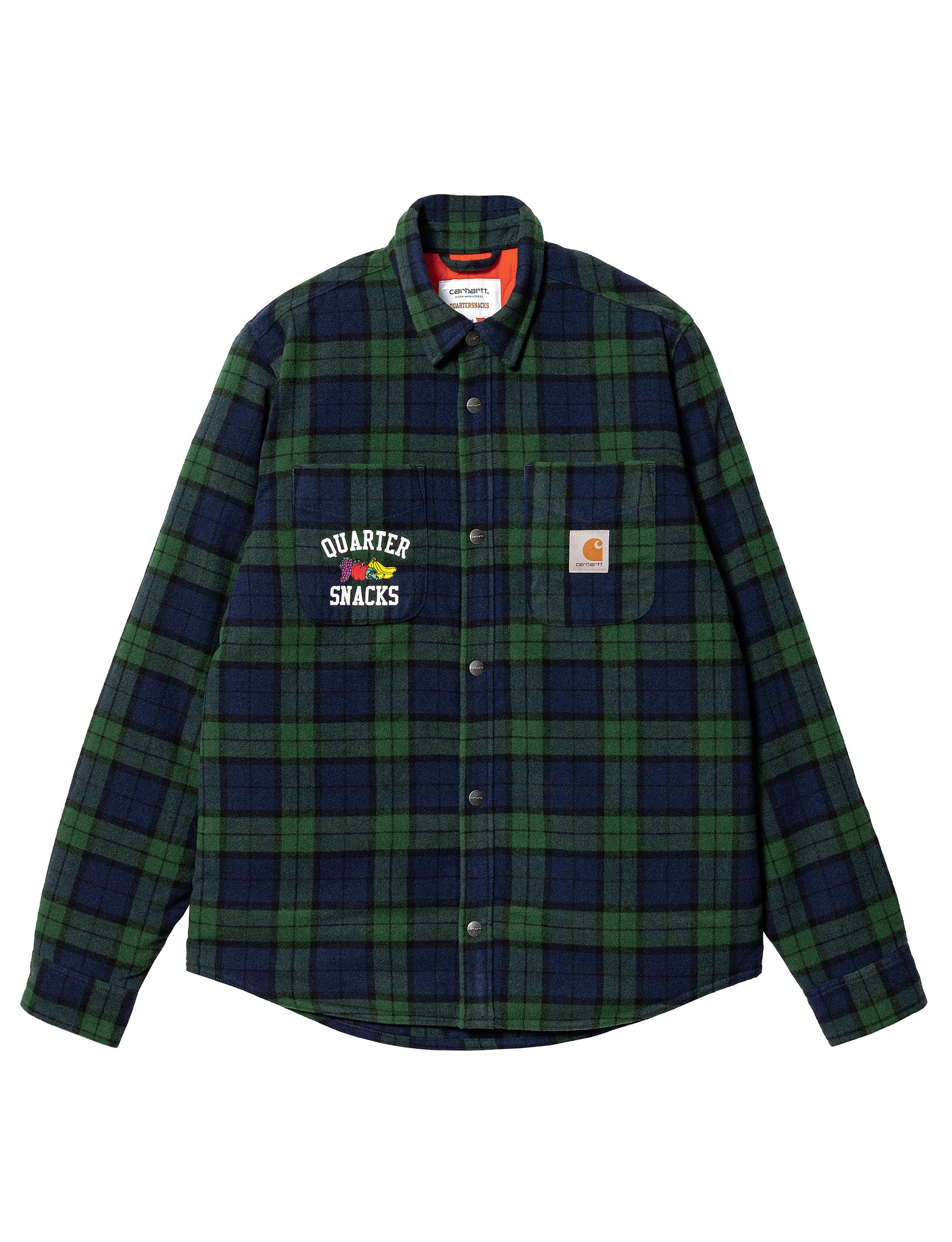 CARHARTT WIP Quartersnacks Shirt Jacket CHECK GREEN