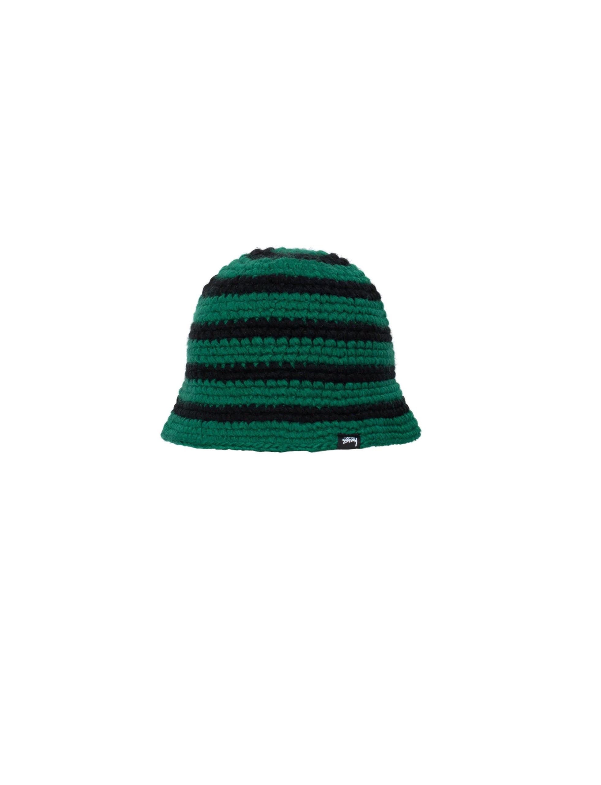 STÜSSY SWIRL KNIT BUCKET HAT FOREST - minishopmadrid