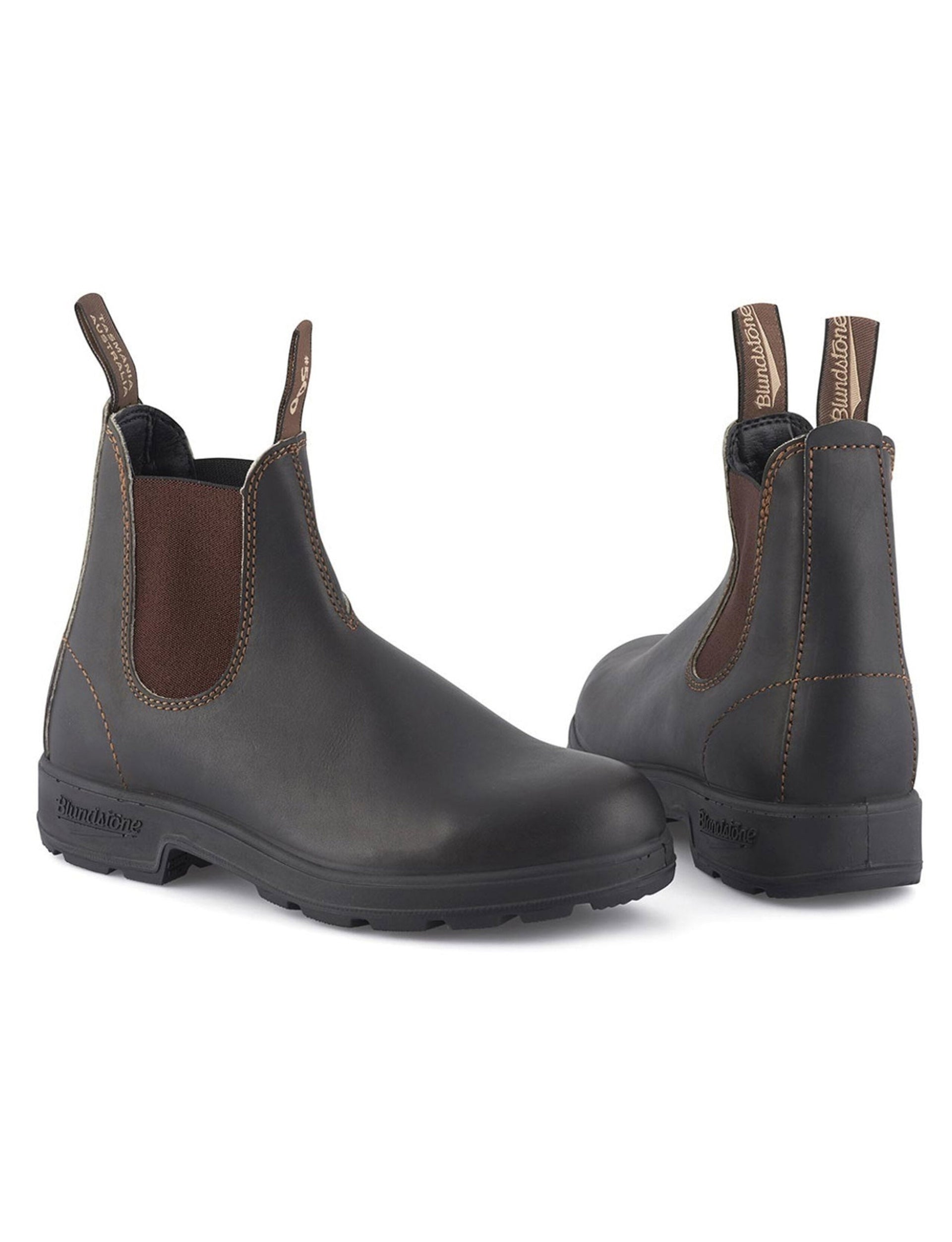 BLUNDSTONE 500 STOUT BROWN LEATHER