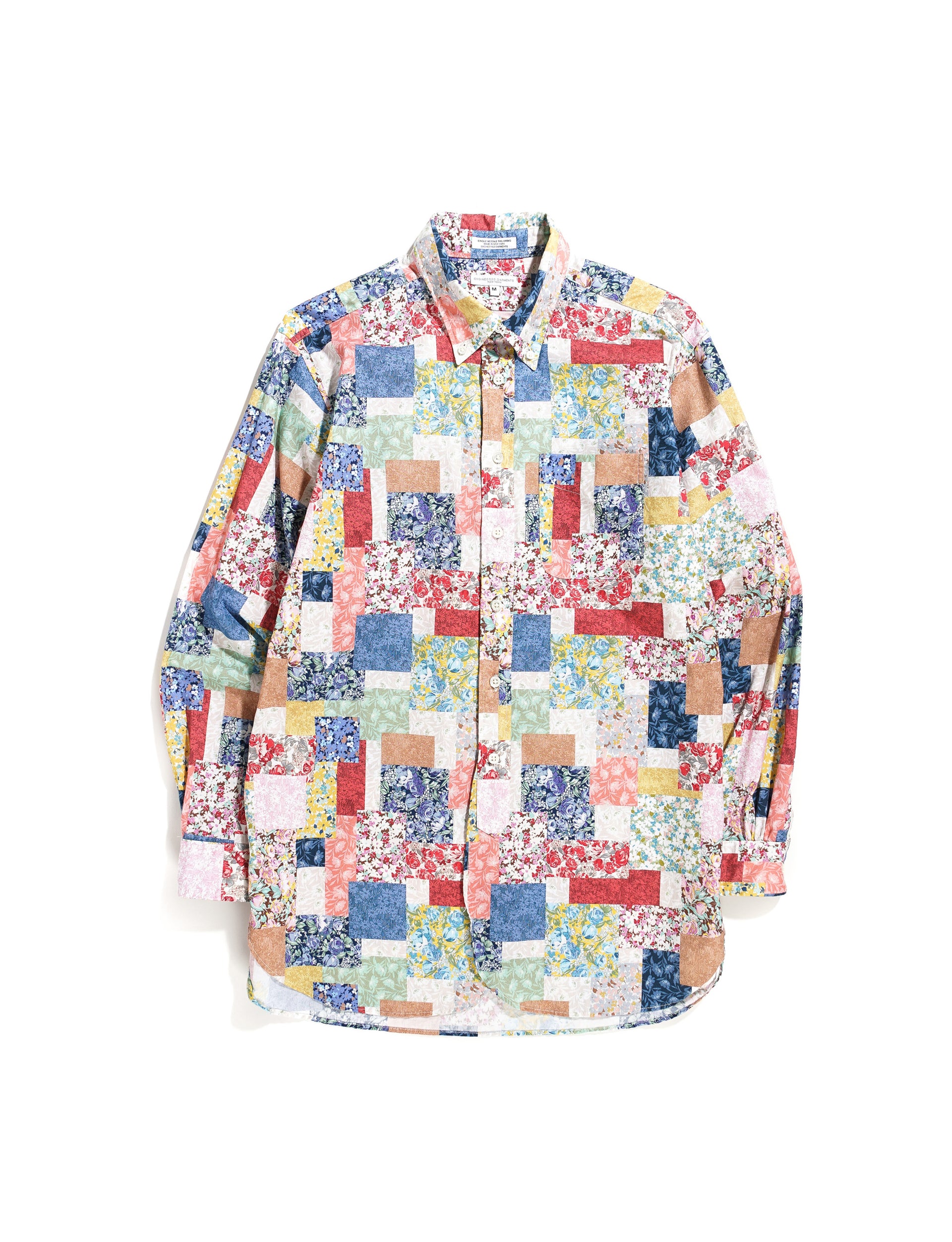 ENGINEERED GARMENTS 19 Century BD Shirt Multi Color Floral Patchwork