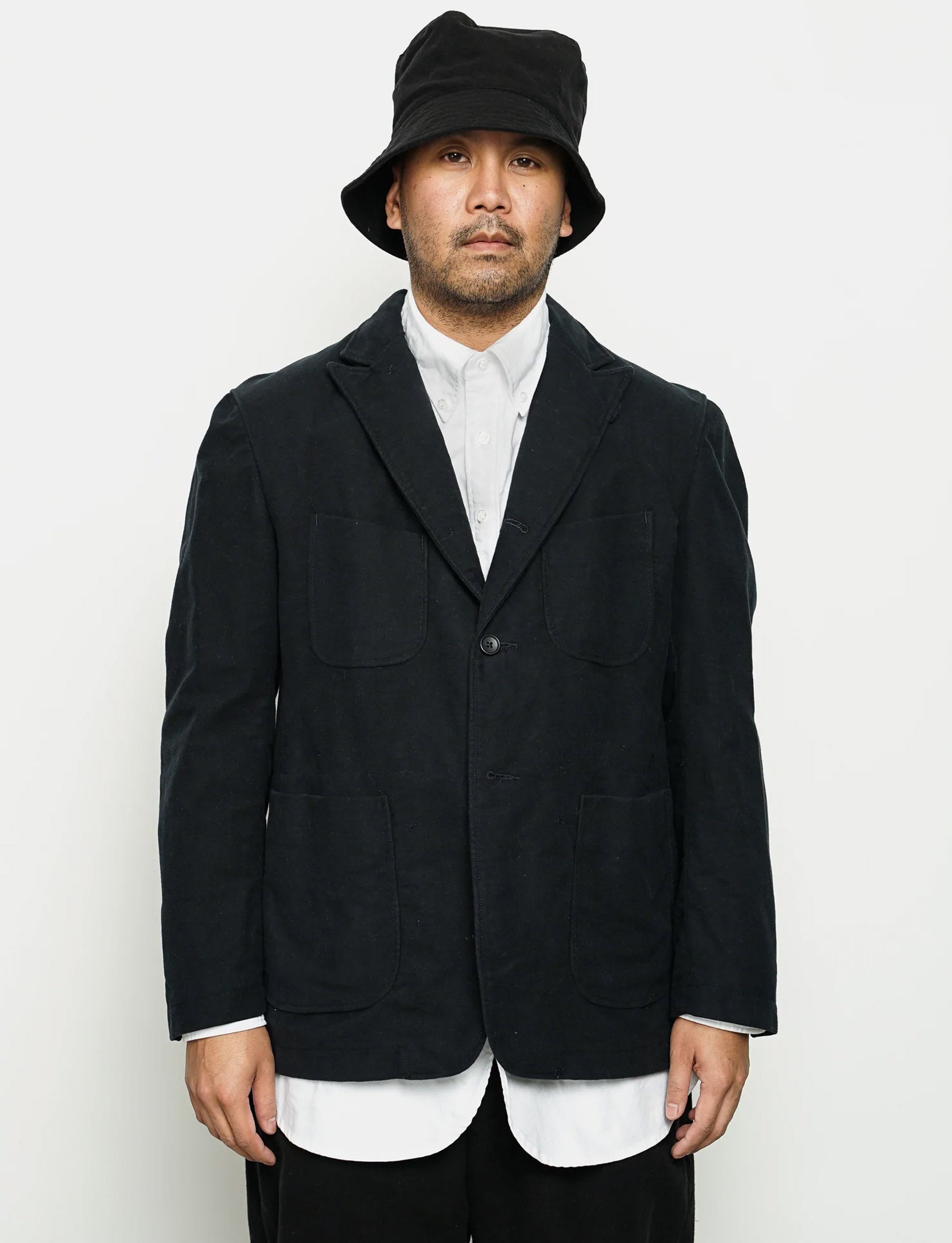 ENGINEERED GARMENTS NB Jacket Dk Navy Cotton Moleskin - minishopmadrid